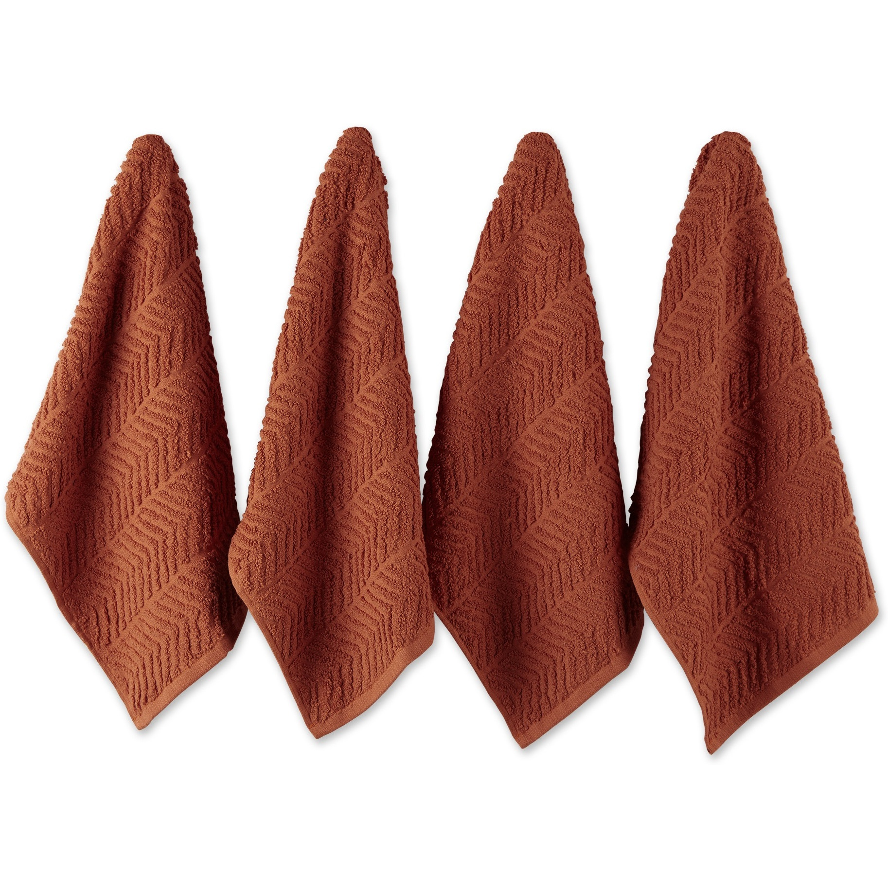 DII Spice Chevron Luxury Barmop (Set of 4)