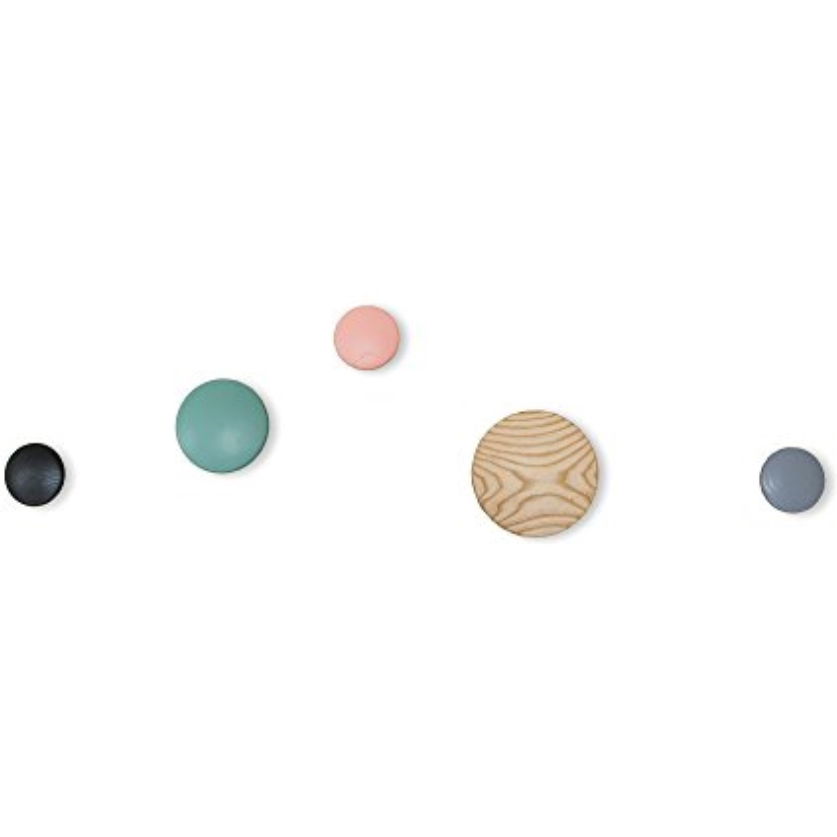 Wall Button Coat Hanger, Multi-Color