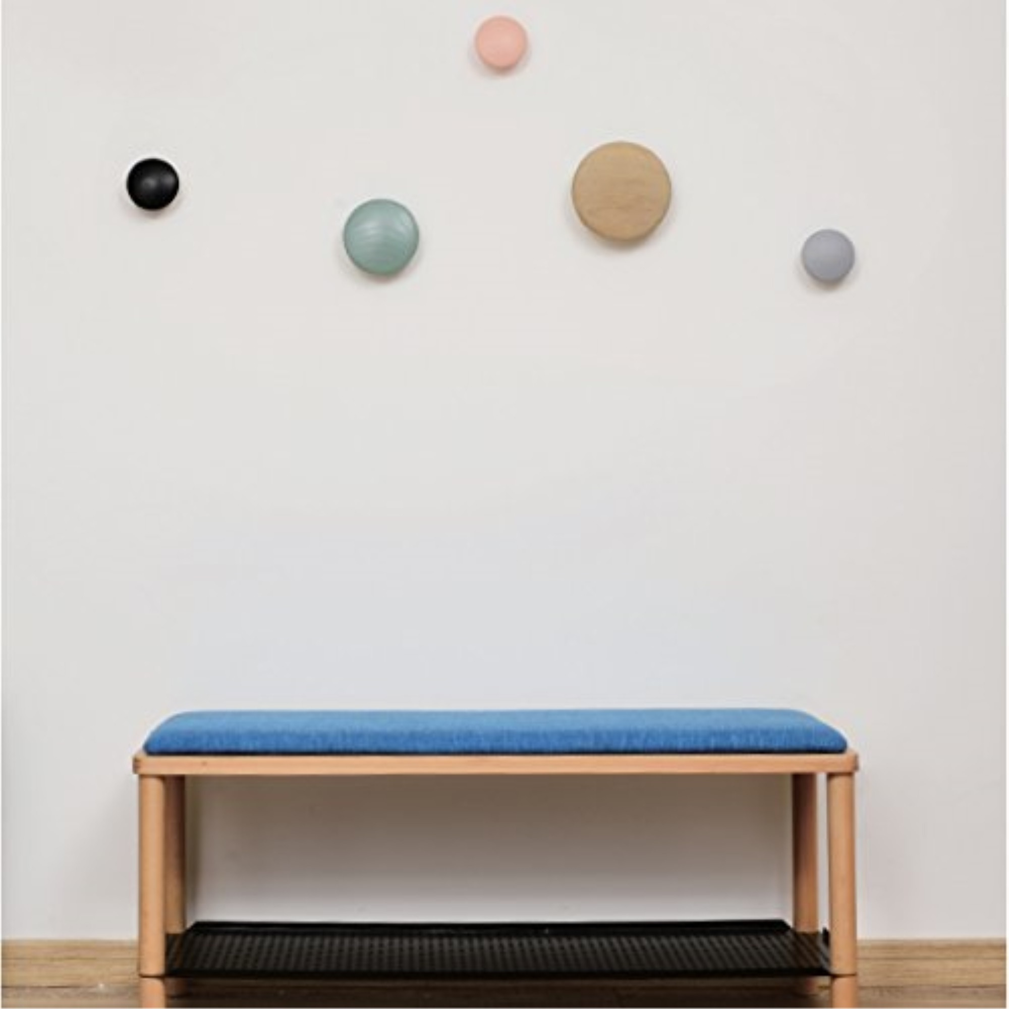 Wall Button Coat Hanger, Multi-Color