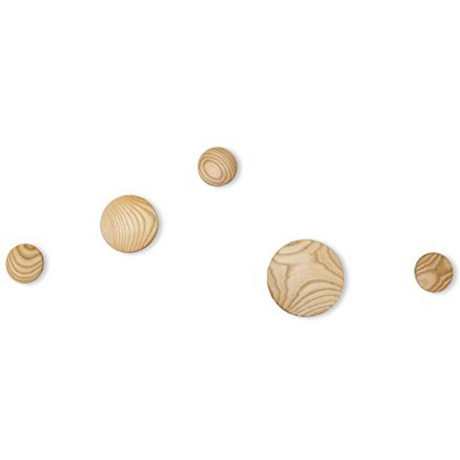 Wall Button Coat Hanger, Natural