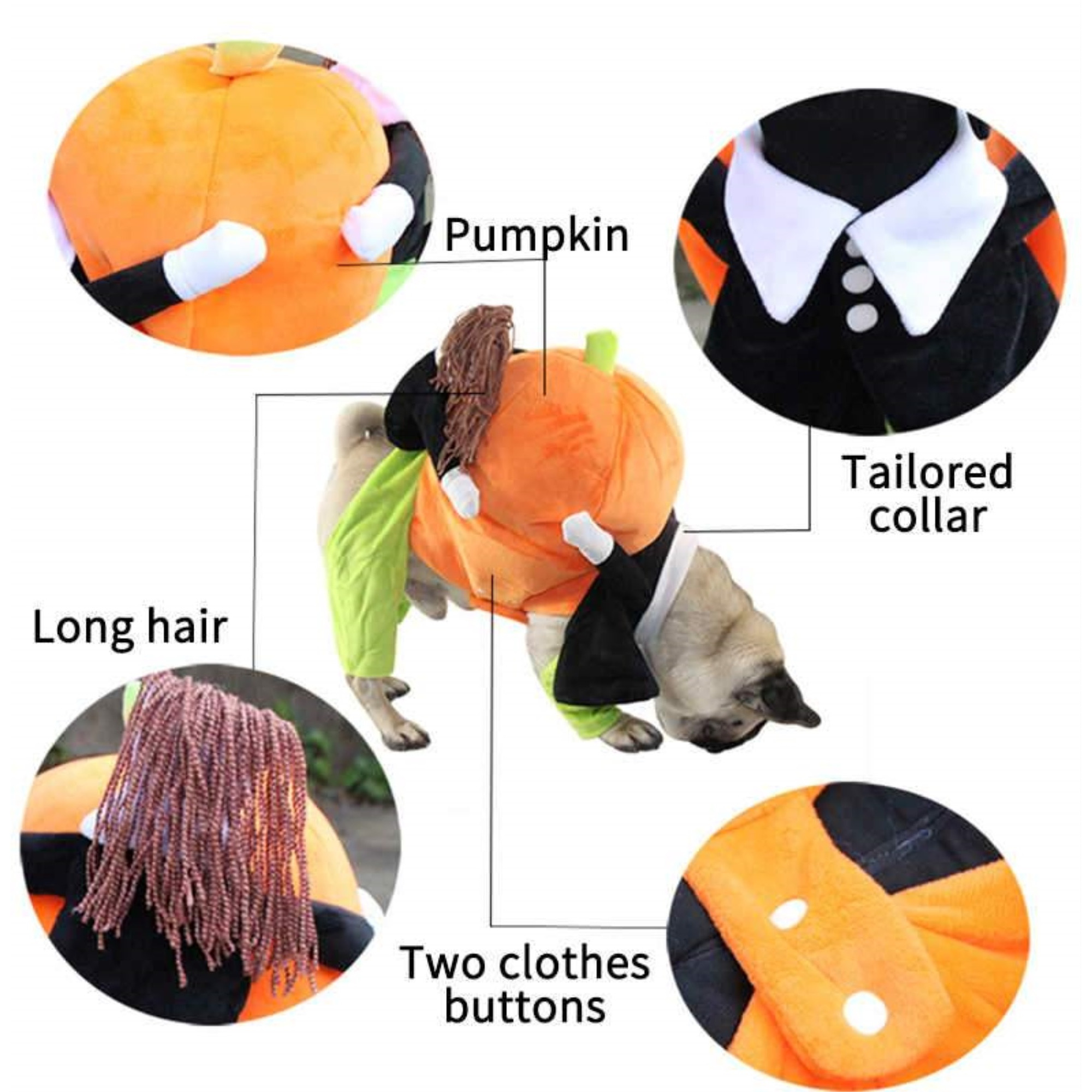 Pet Life 'Pumpkin Mon' Halloween Pet Dog Costume / Medium-ORANGE