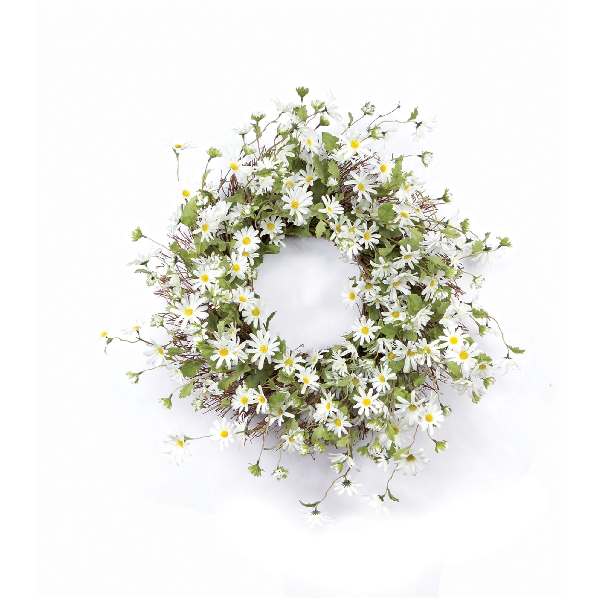Daisy Wreath 23&quotD Polyester