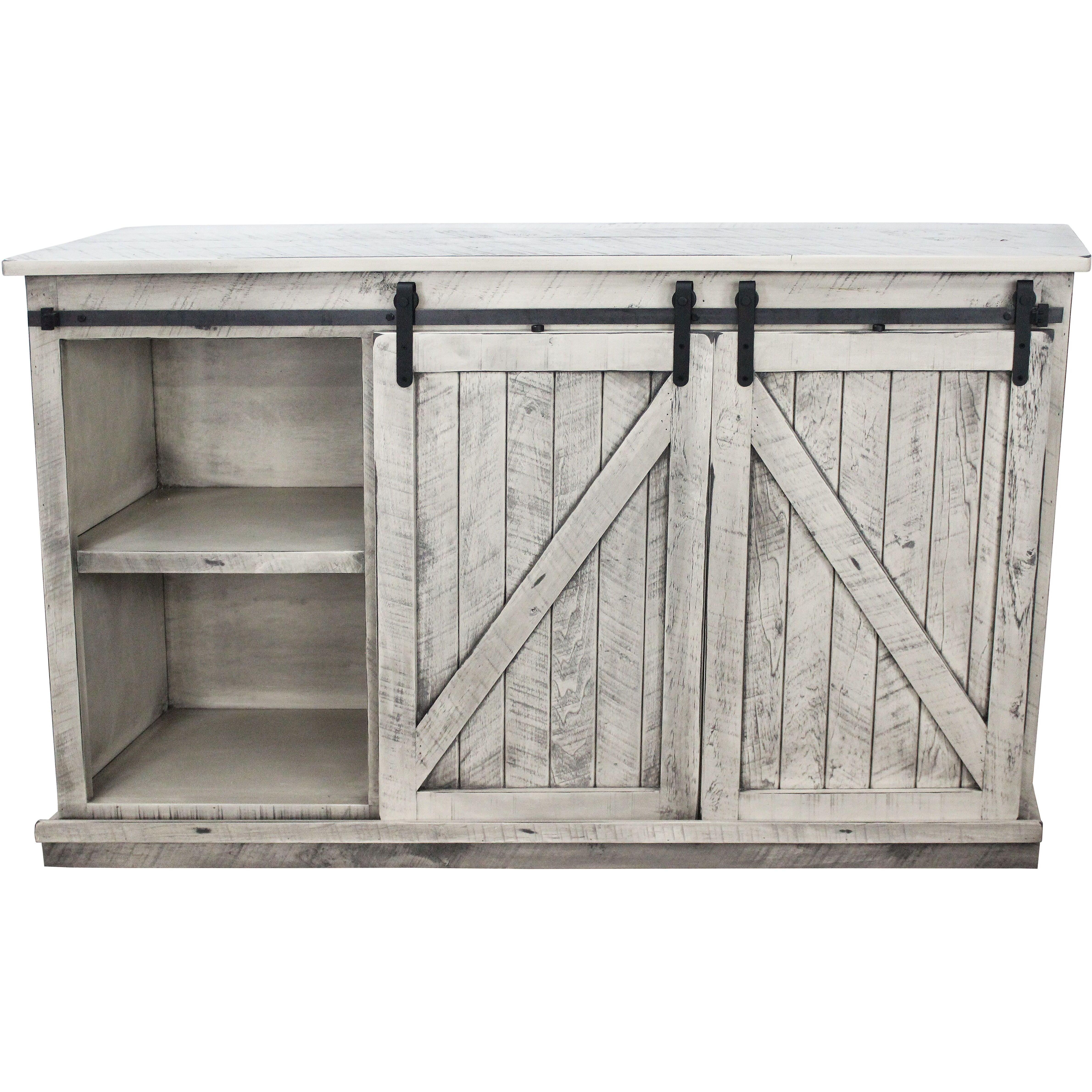 Rustic 68" Tall Quaint TV Stand in Rustic Dela Verria