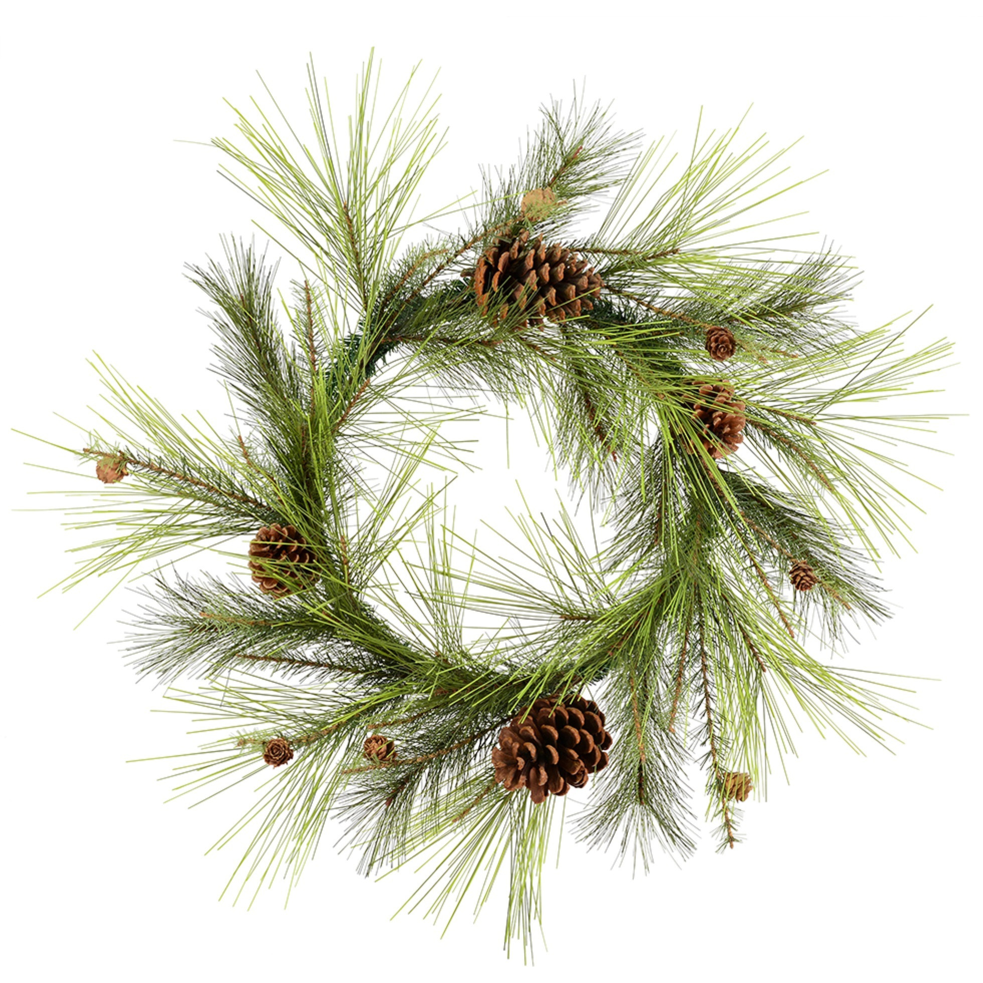 24" Larkspur Pine Wreath