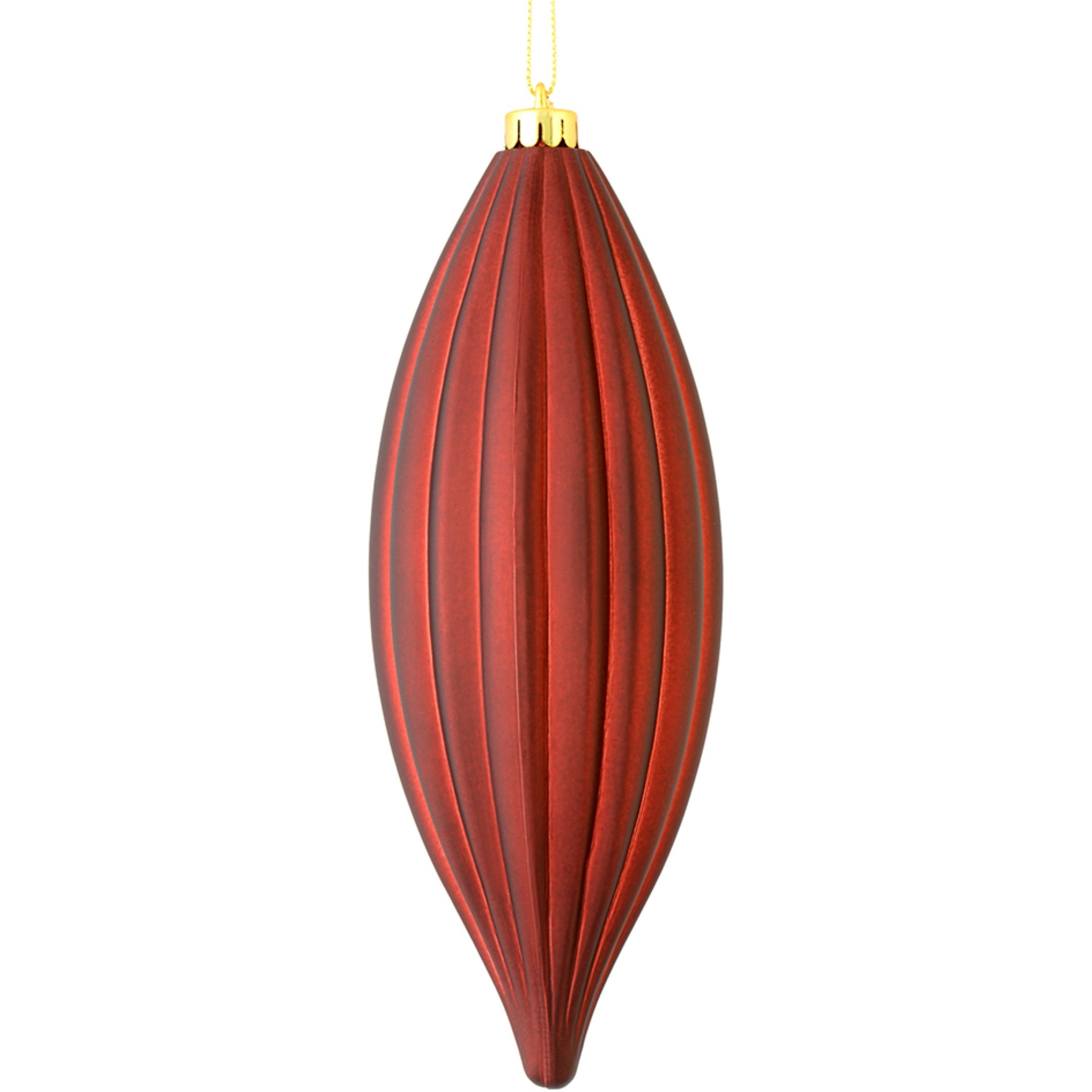8" Burgundy Matte Line Finial 4/Bag