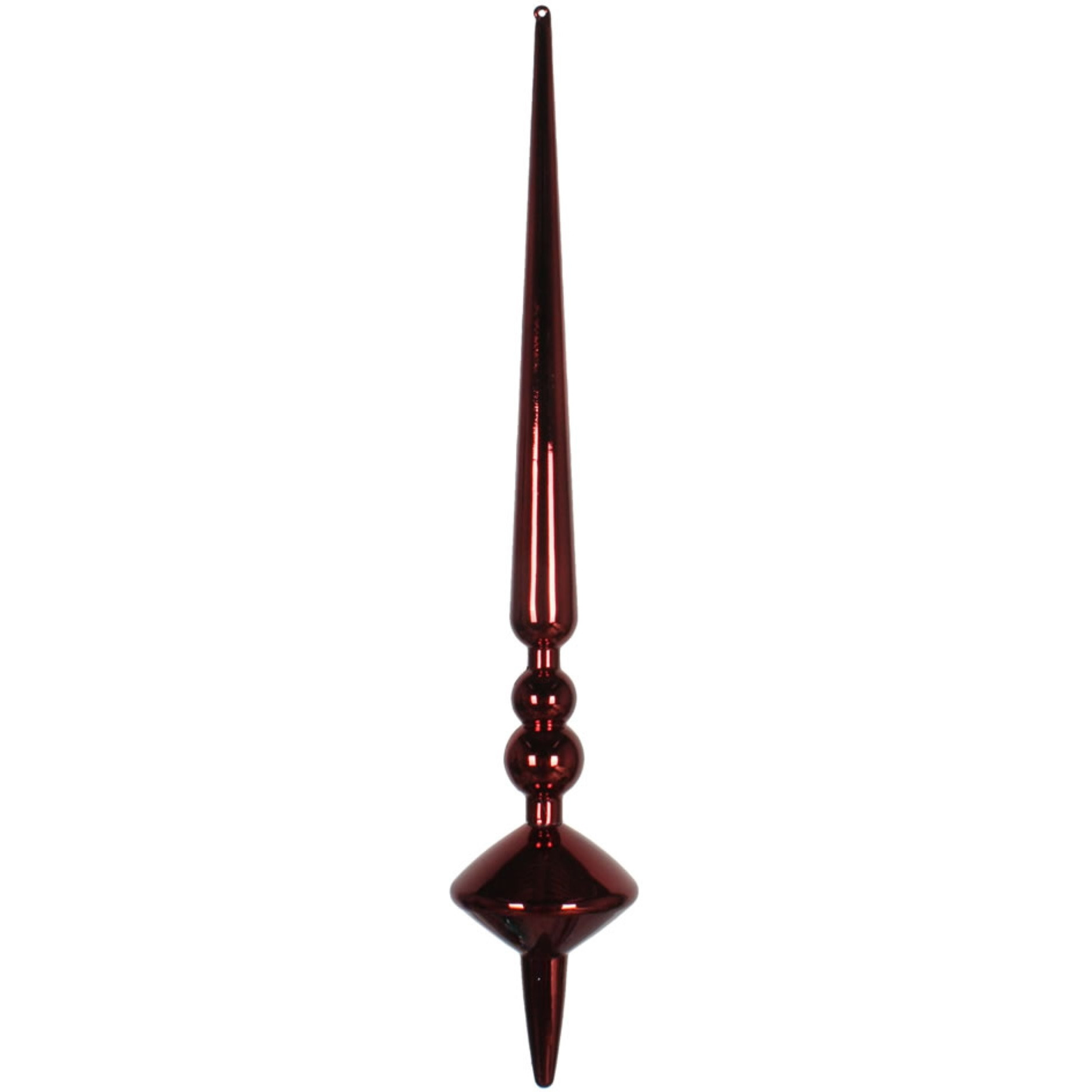 18" Burgundy Shiny Cupola Finial 2/Bag