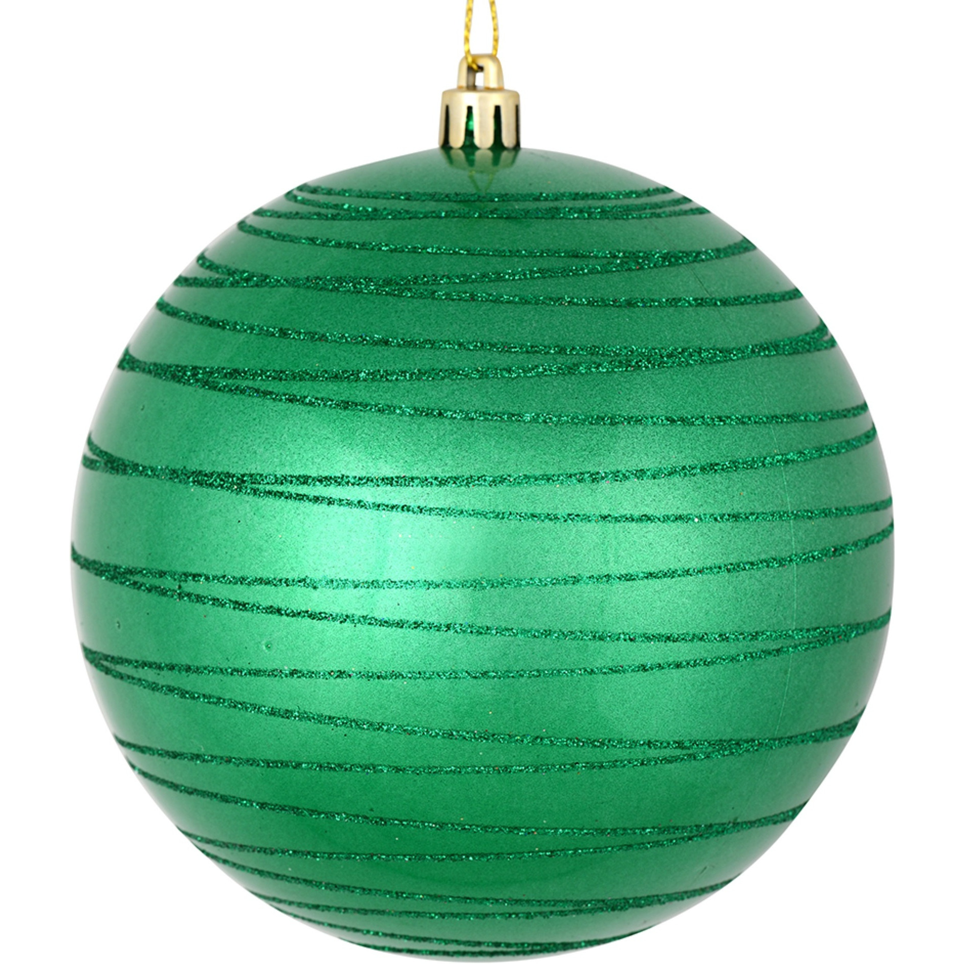 6" Seafoam Green Candy Glitter Ball 3/Bx