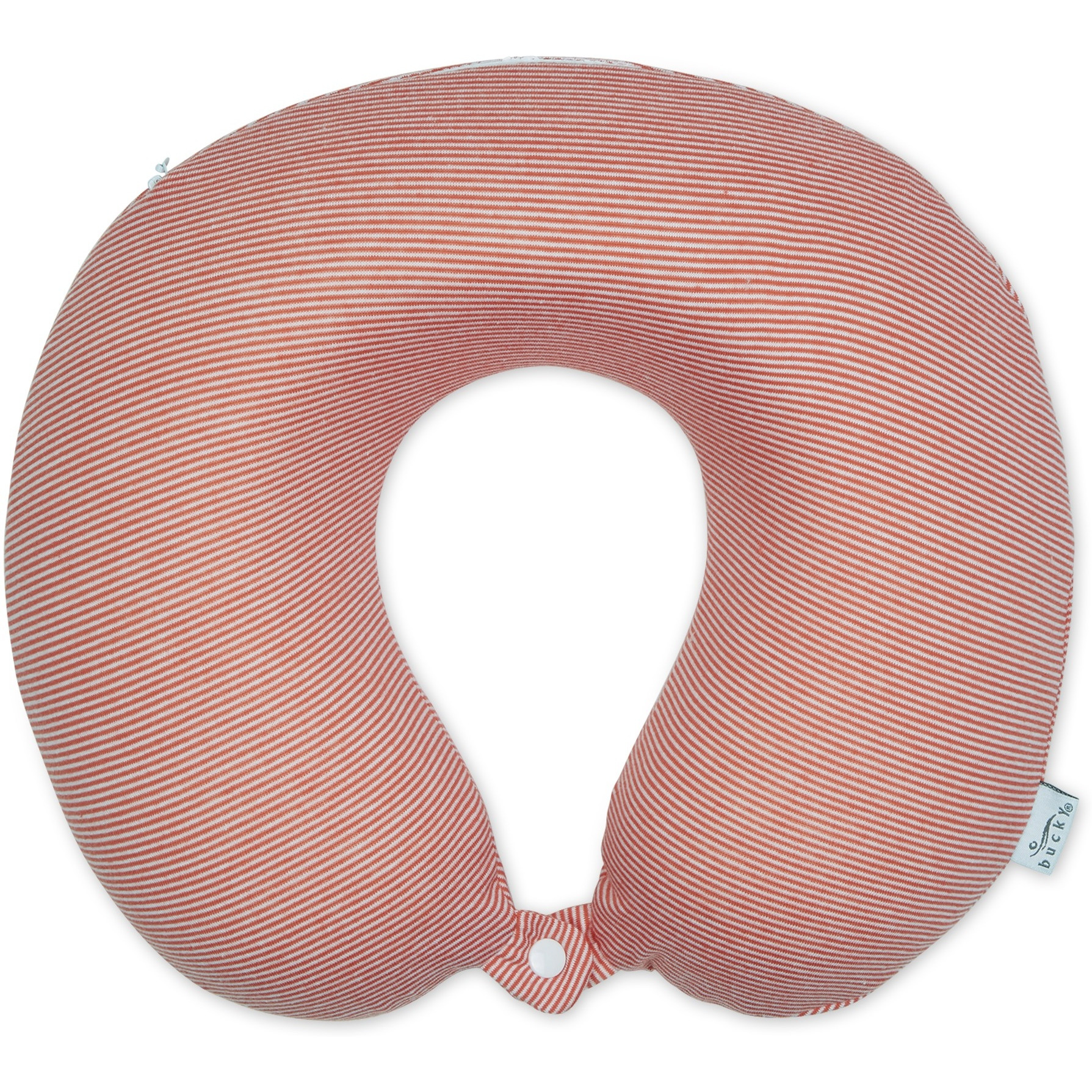 Bucky Jersey Stripe - Memory Foam Neck Pillow - Pink Stripe