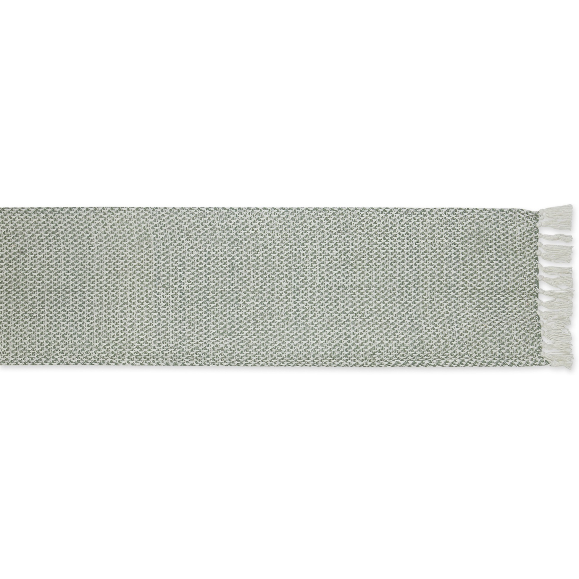 DII Artichoke Woven Table Runner 15x72