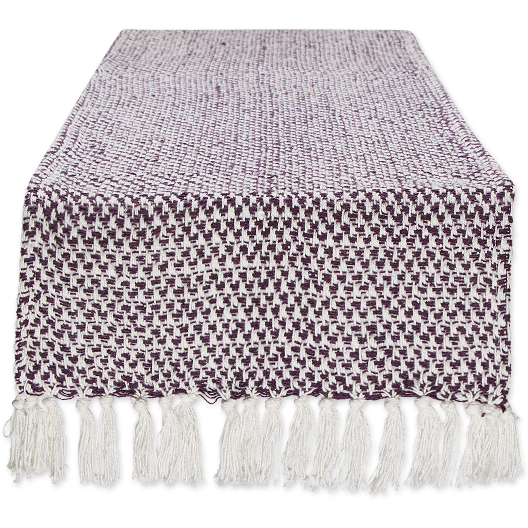 DII Eggplant Woven Table Runner 15x72