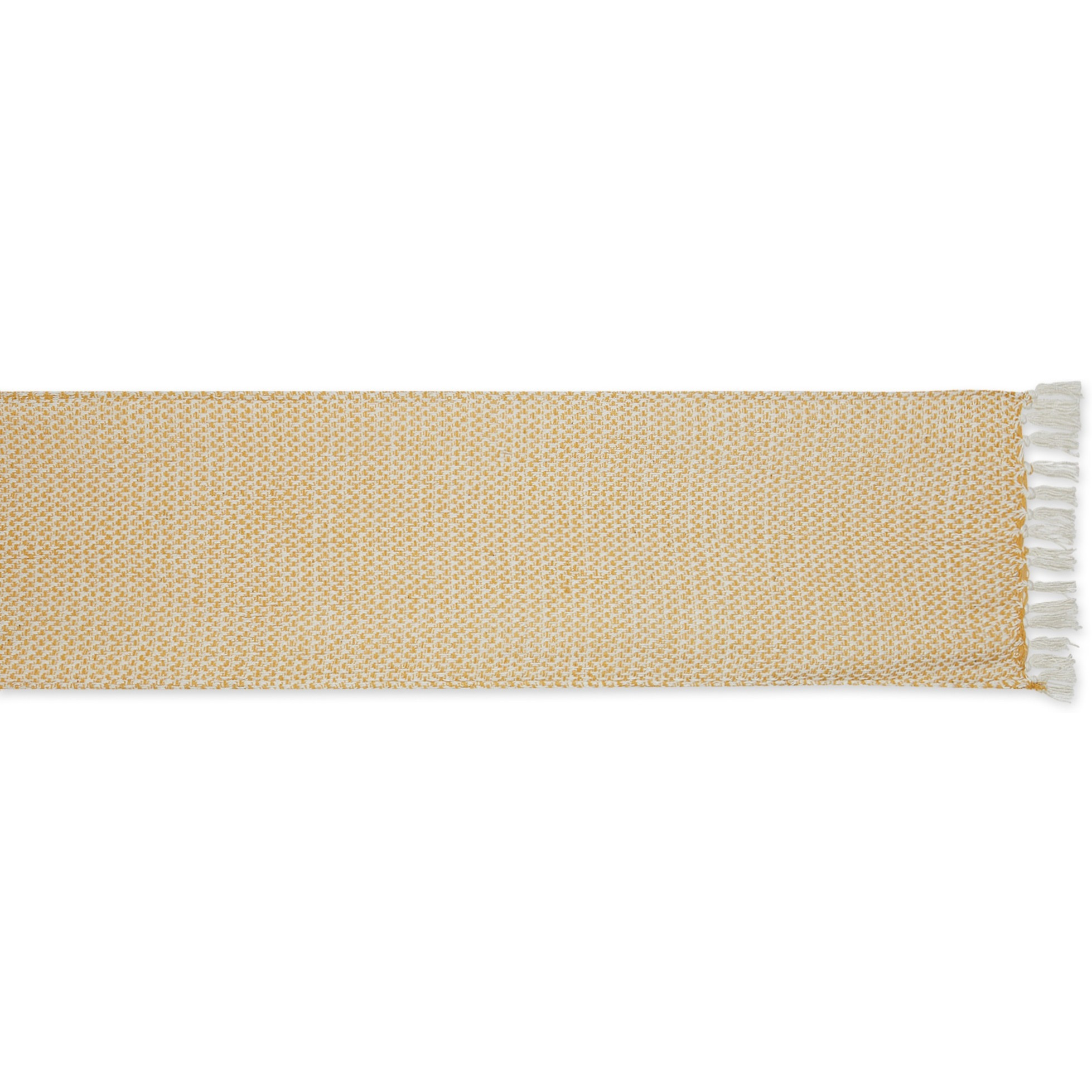 DII Honey Gold Woven Table Runner 15x72