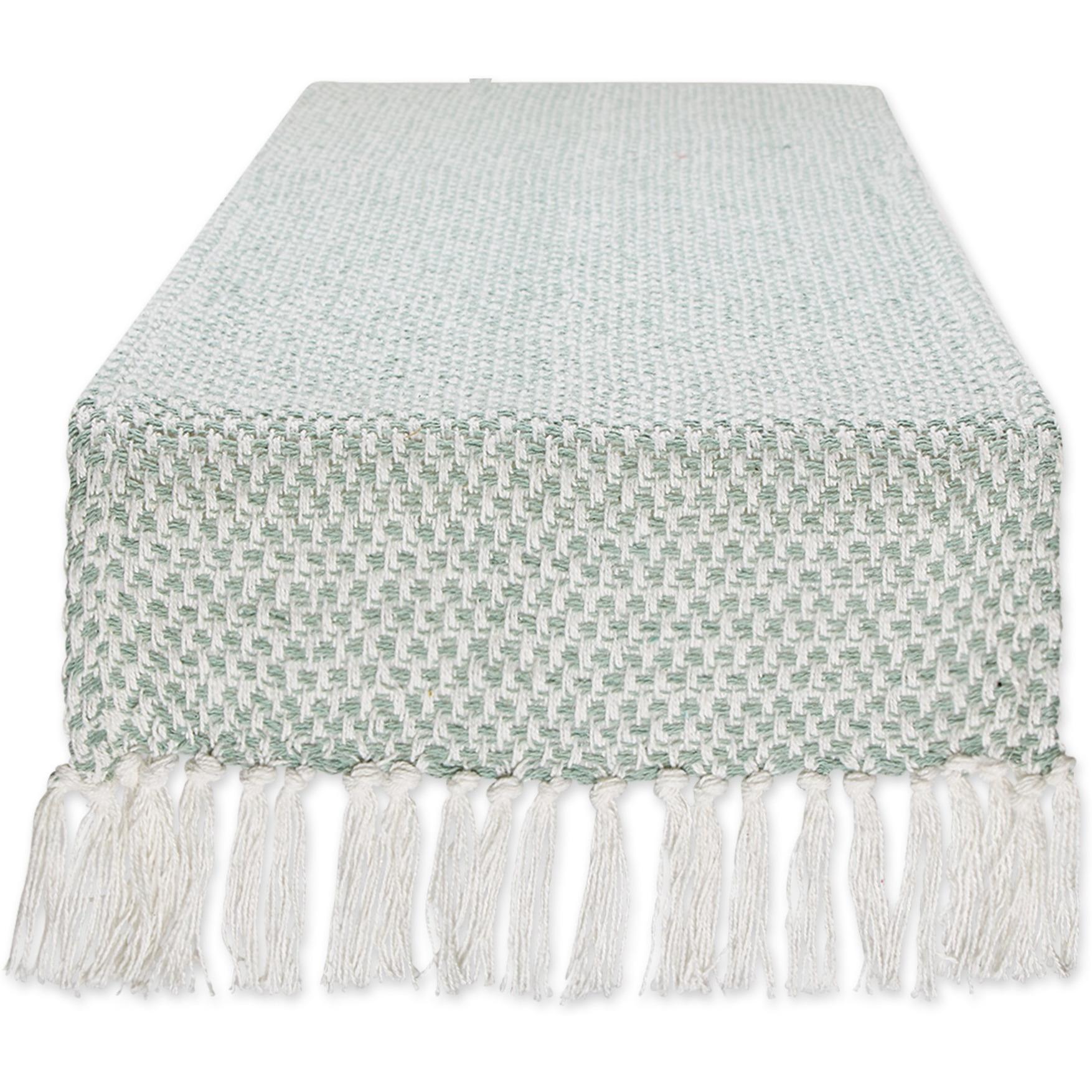DII Jadeite Woven Table Runner 15x72