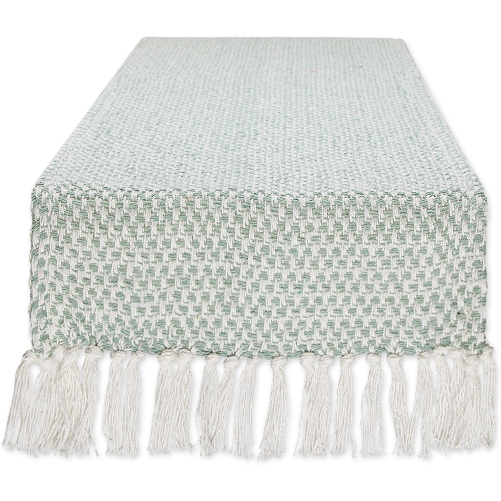 DII Jadeite Woven Table Runner 15x108