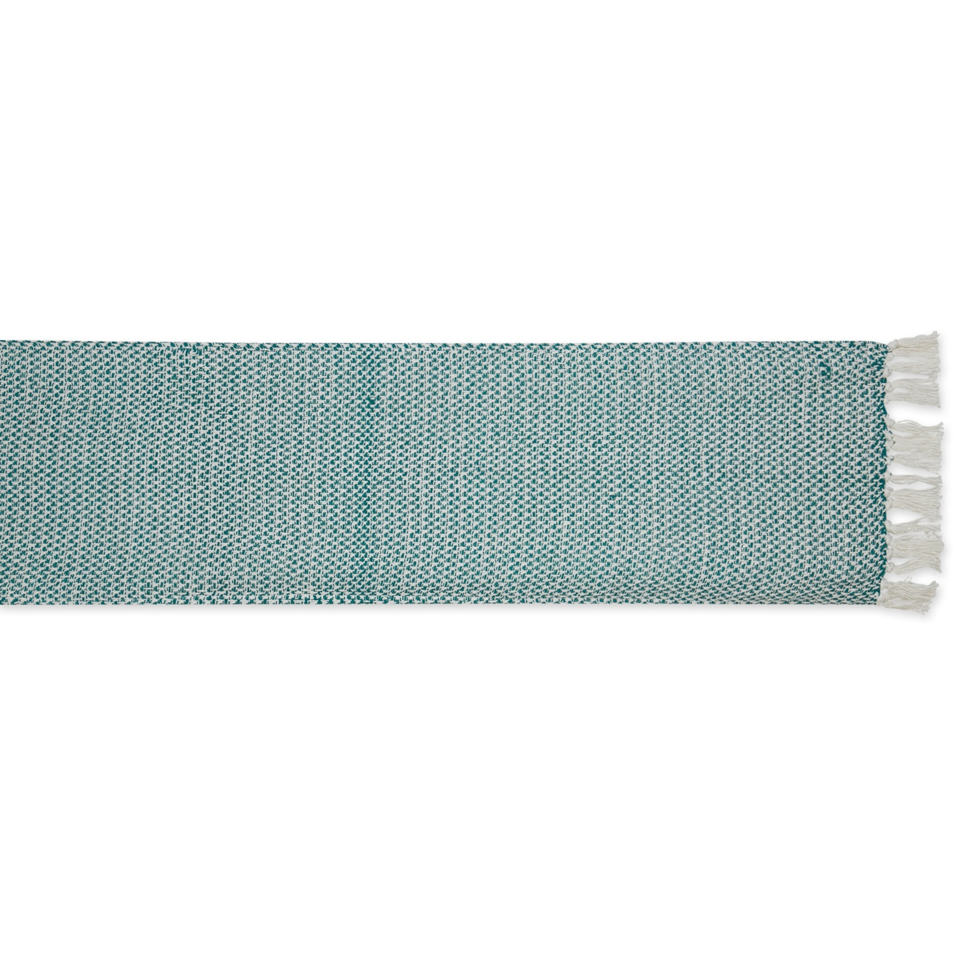 DII Teal Woven Table Runner 15x72