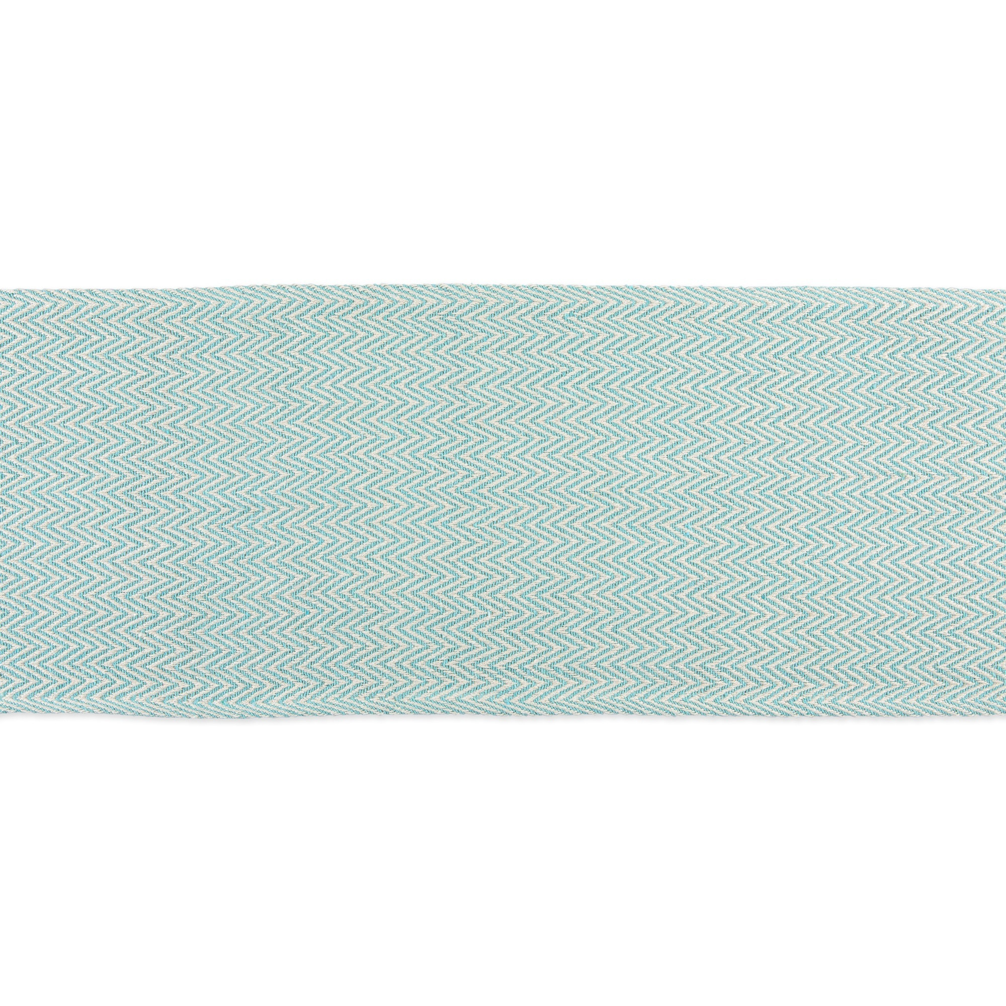 DII Aqua Handloom Chevron Table Runner 15x108