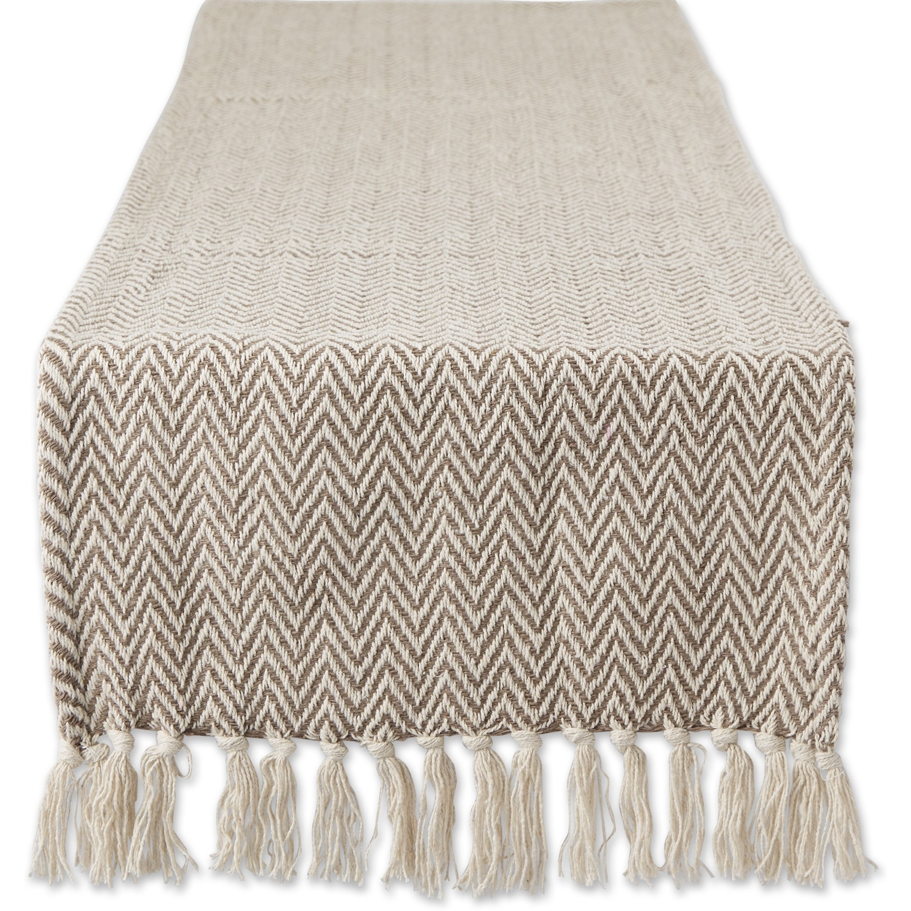 DII Brown Chevron Table Runner 15x108