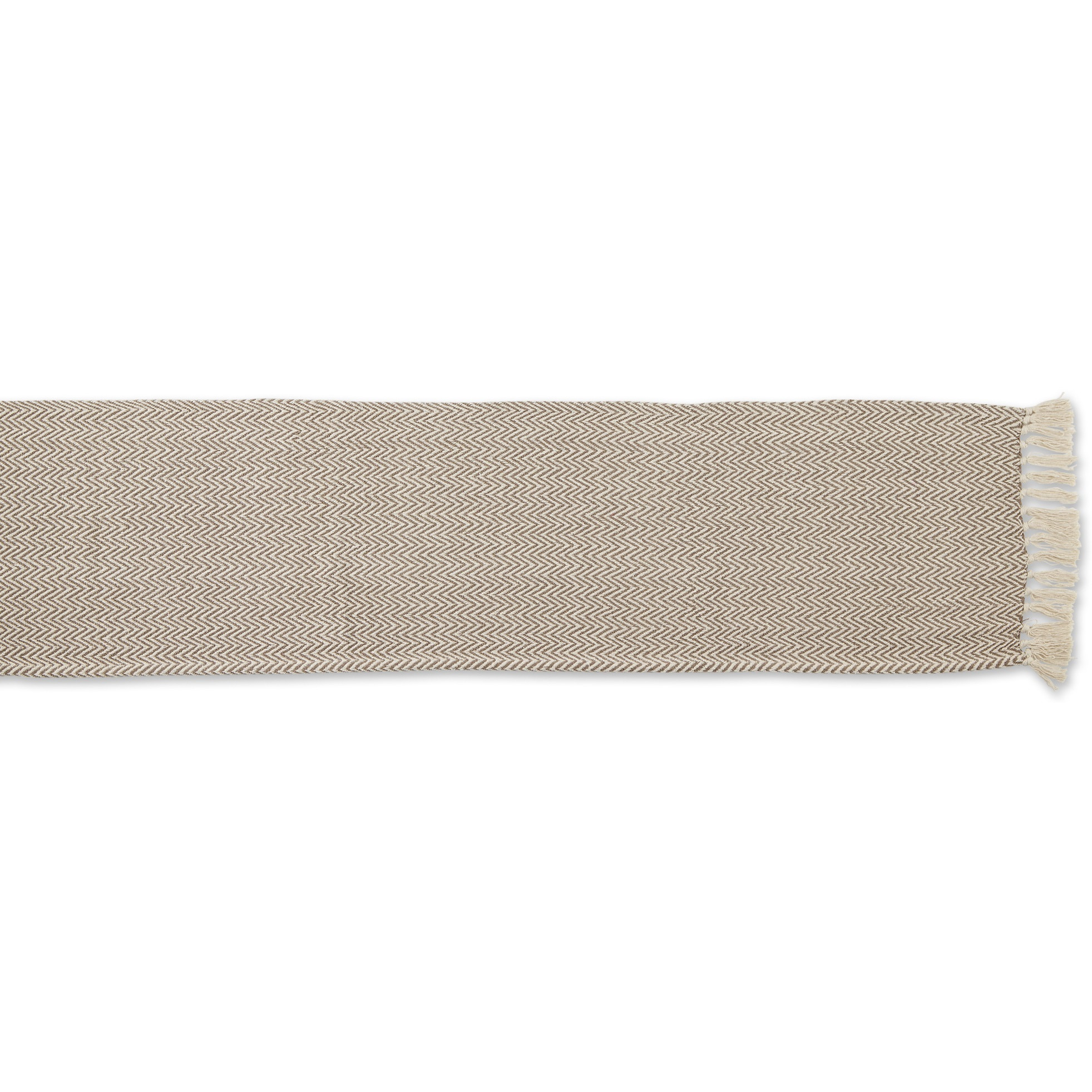 DII Brown Chevron Table Runner 15x108