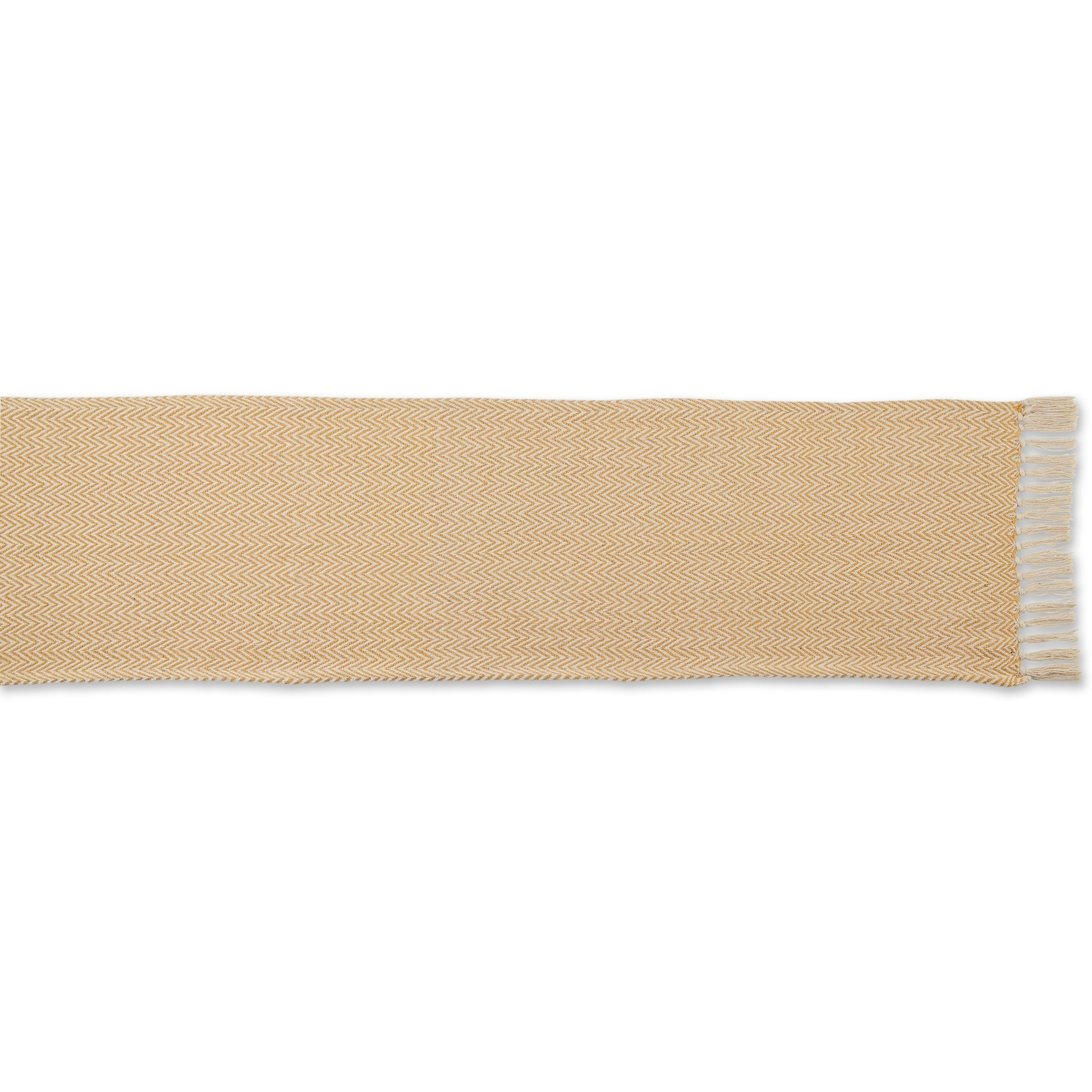 DII Honey Gold Chevron Table Runner 15x108