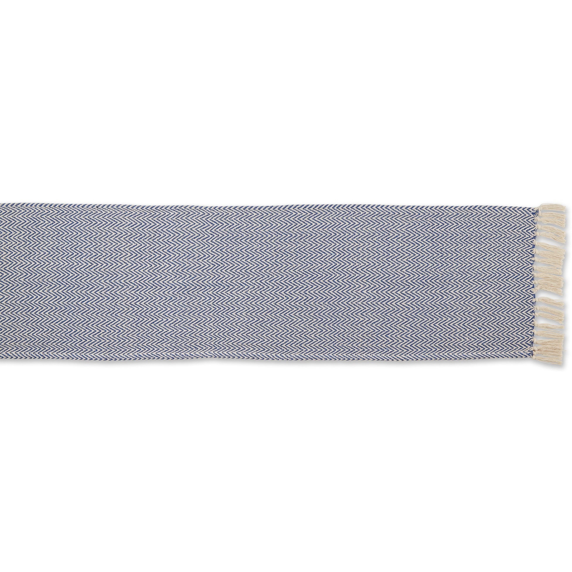 DII Nautical Blue Chevron Table Runner 15x72