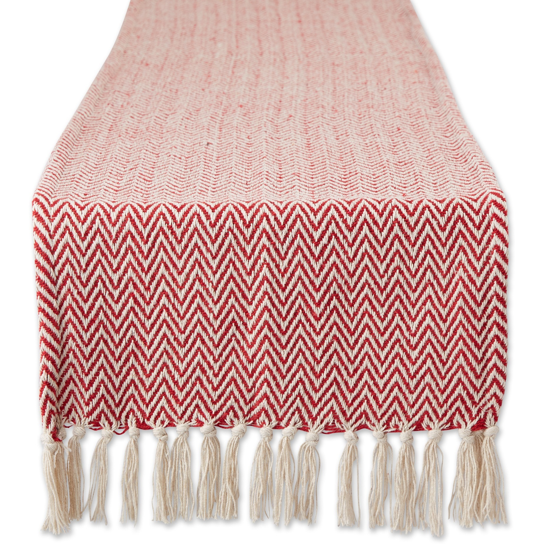 DII Tango Red Chevron Table Runner 15x72
