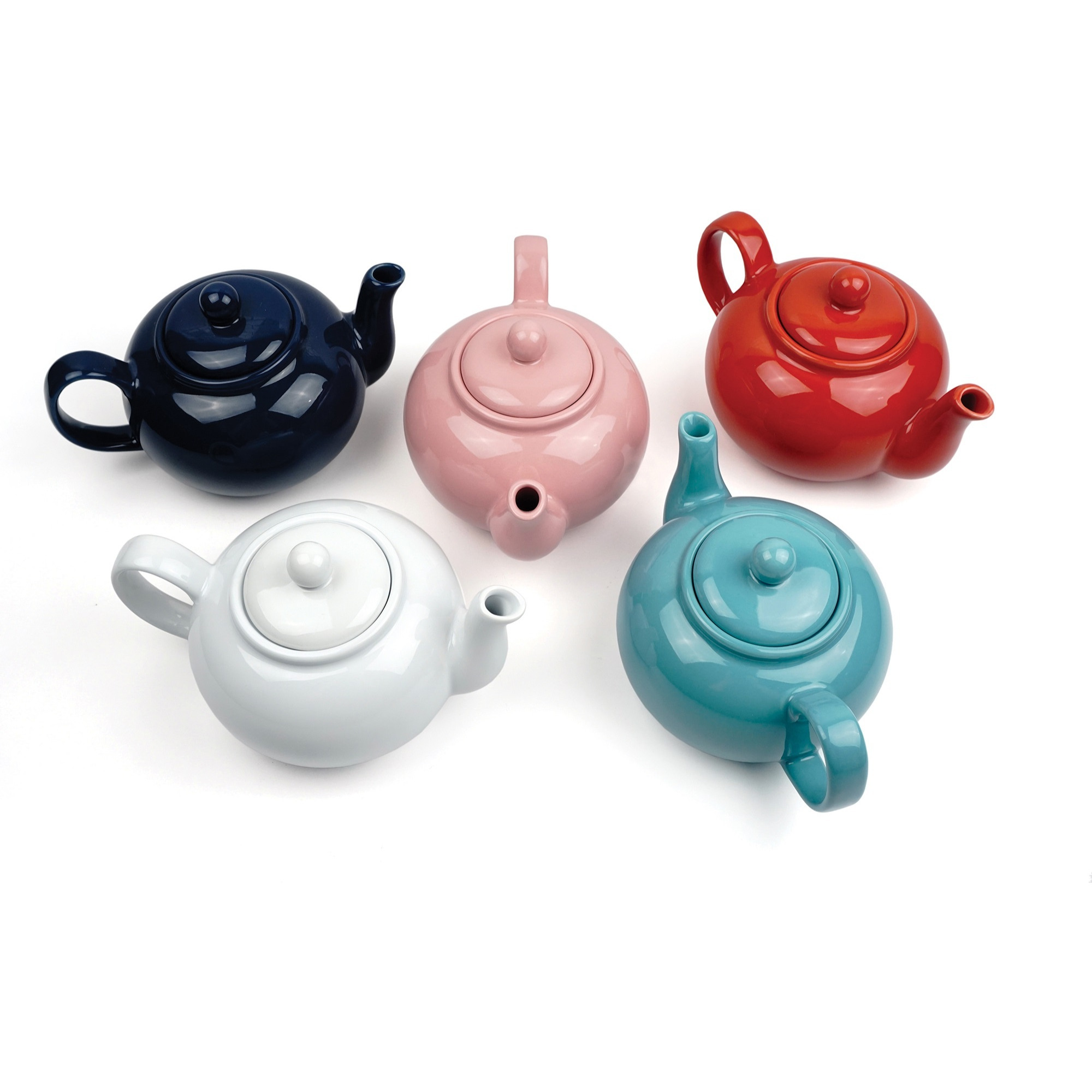 RSVP International 16oz Stoneware Teapot, Turquoise