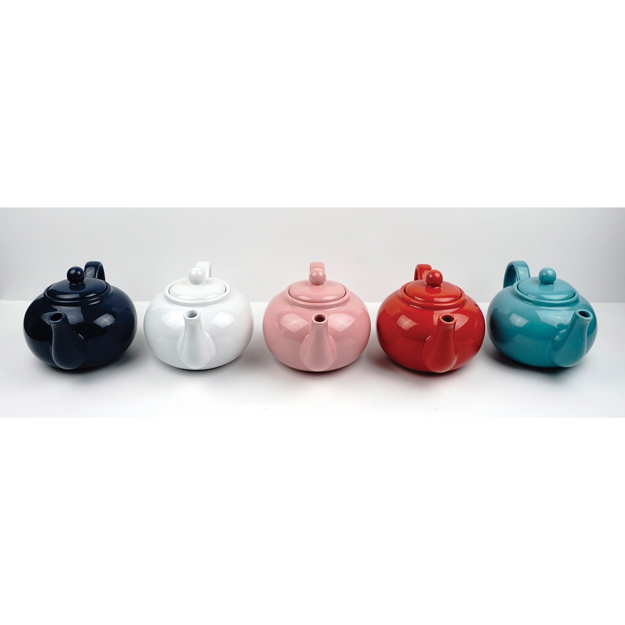 RSVP International 16oz Stoneware Teapot, Turquoise