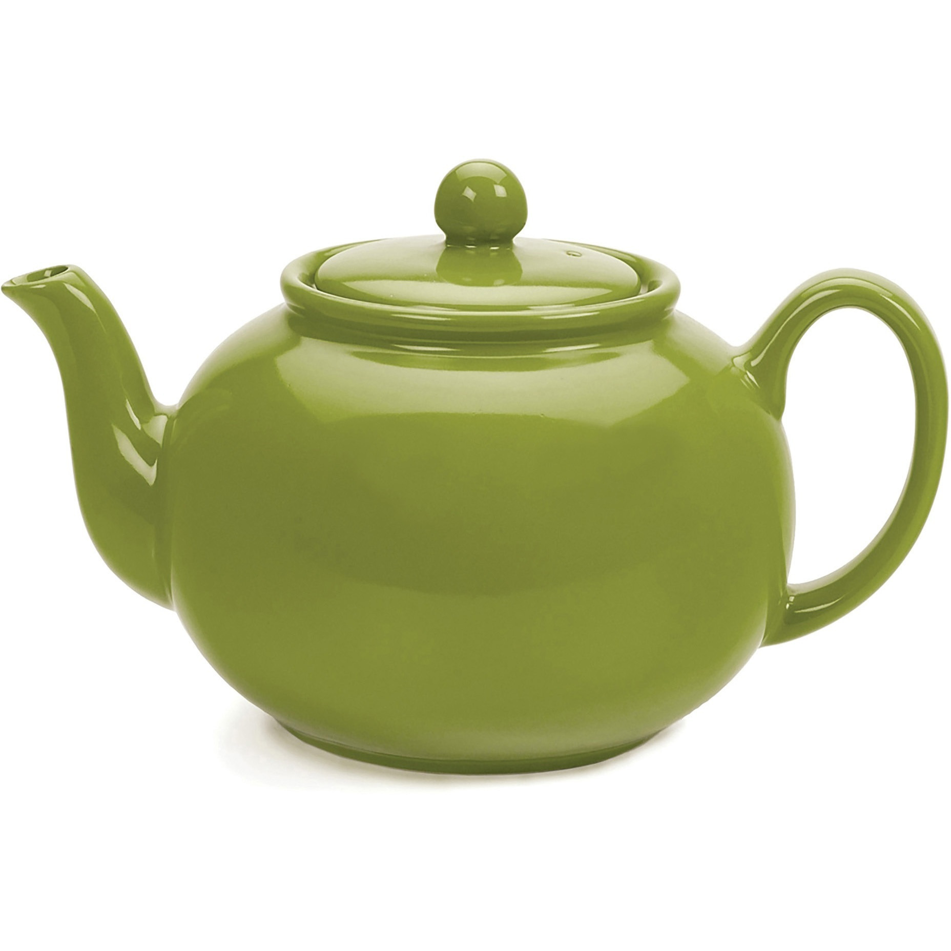 RSVP International Stoneware Teapot, Green