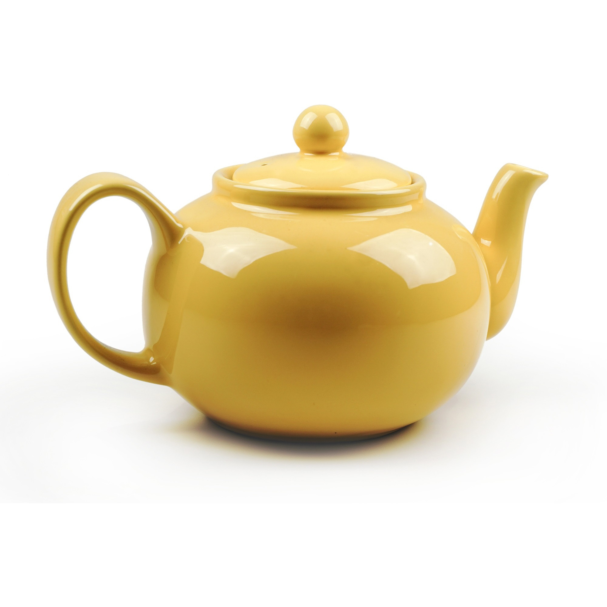 RSVP International Stoneware Teapot, Yellow