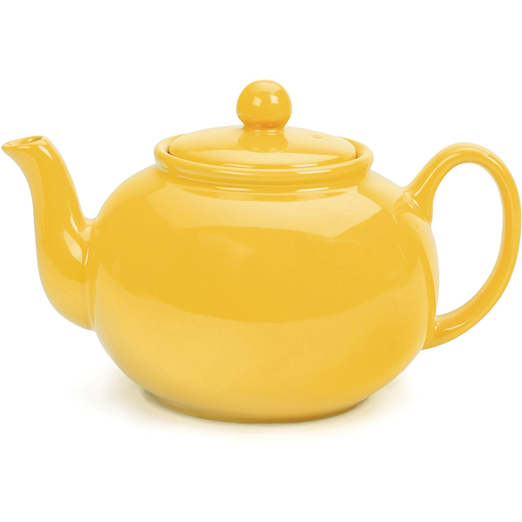 RSVP International Stoneware Teapot, Yellow