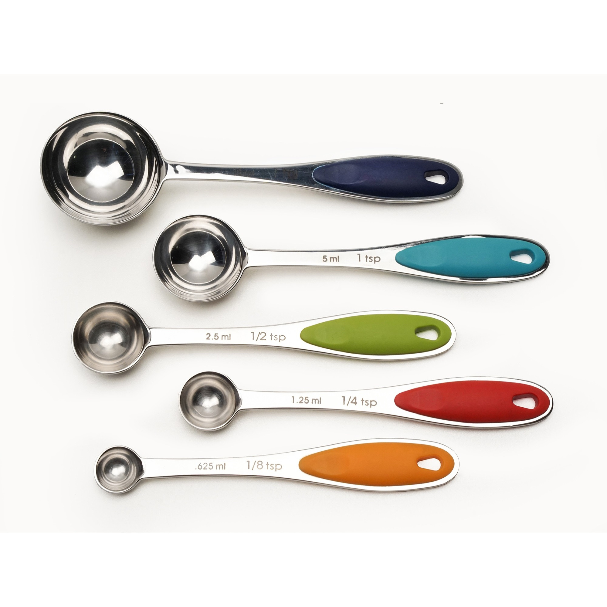 RSVP International Measuring Spoon - Color Handle (Set of 5)