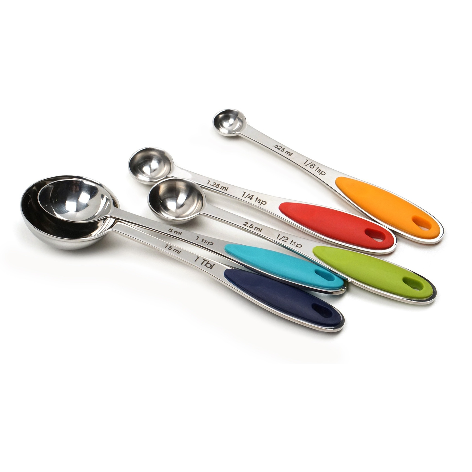 RSVP International Measuring Spoon - Color Handle (Set of 5)