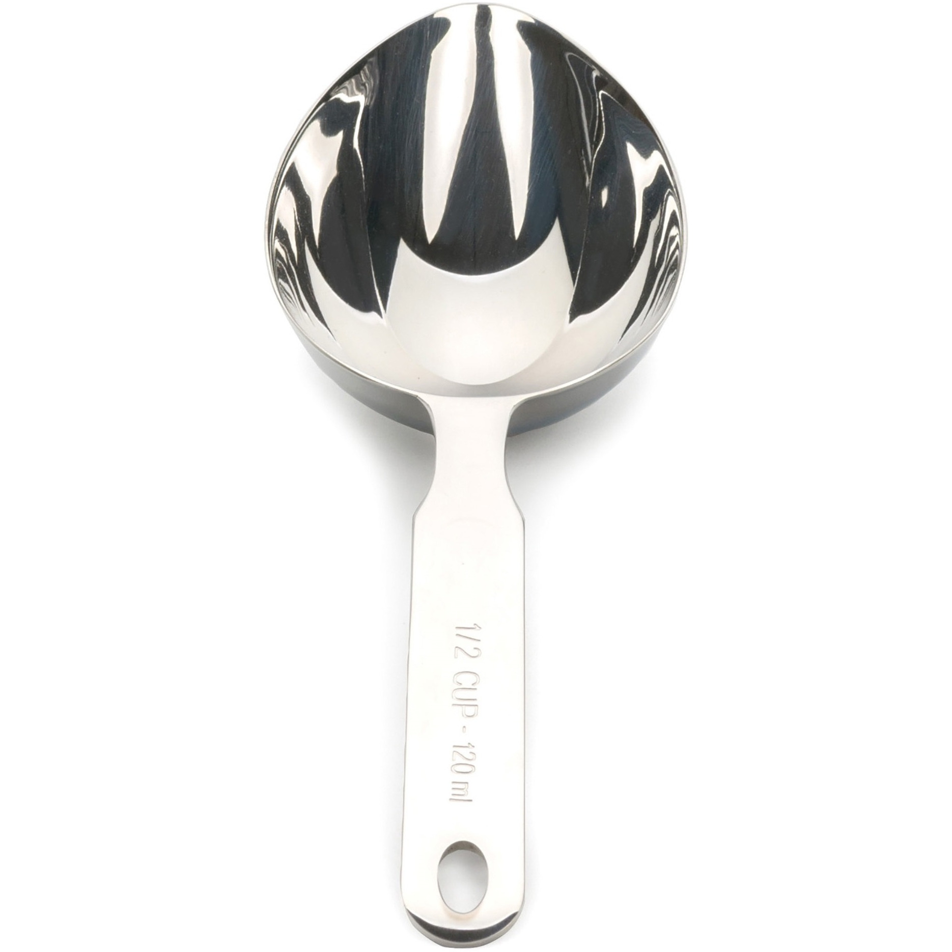 RSVP International Oval Measuring Scoop - one half Cup