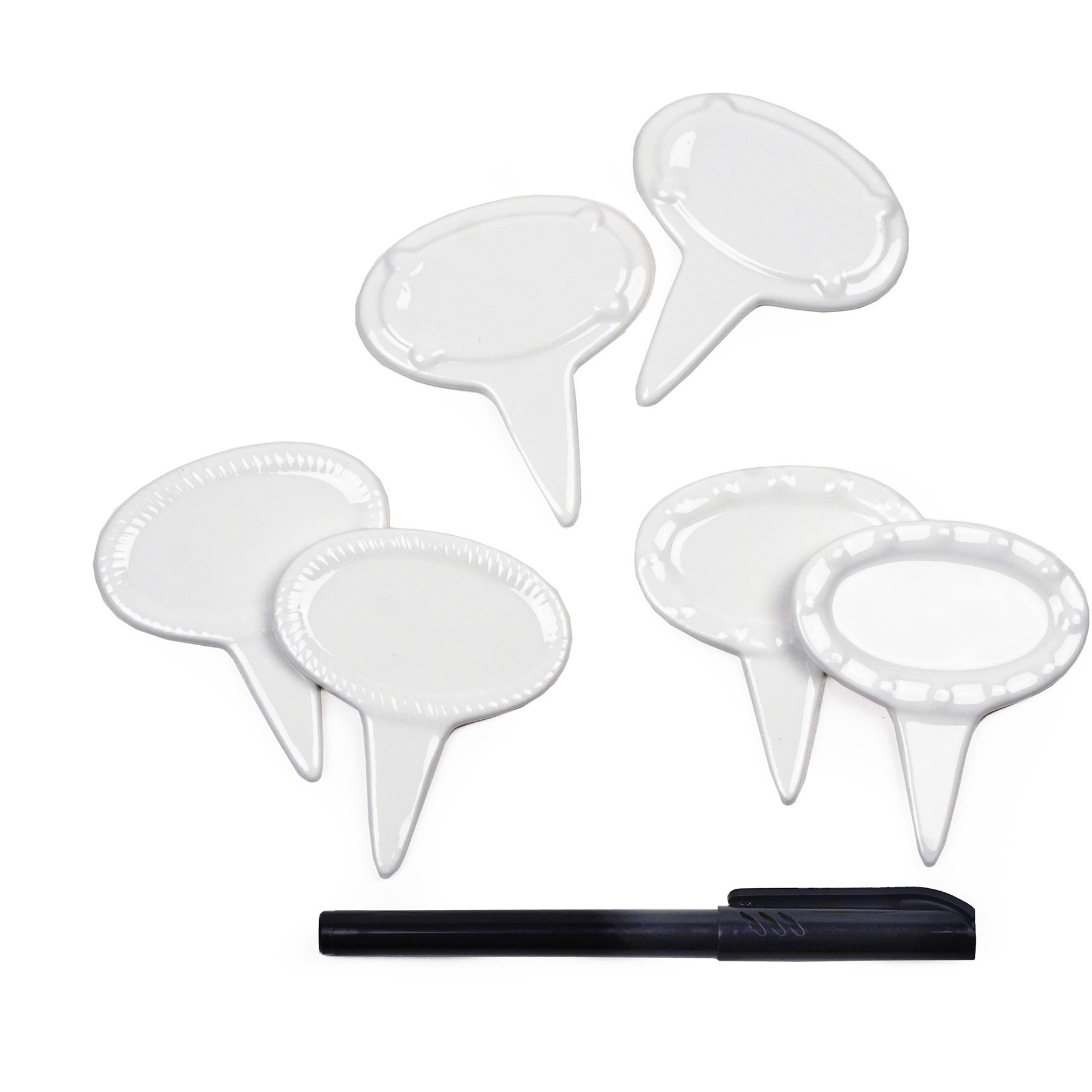 RSVP Intl Oval Cheese Marker (Set of 6)