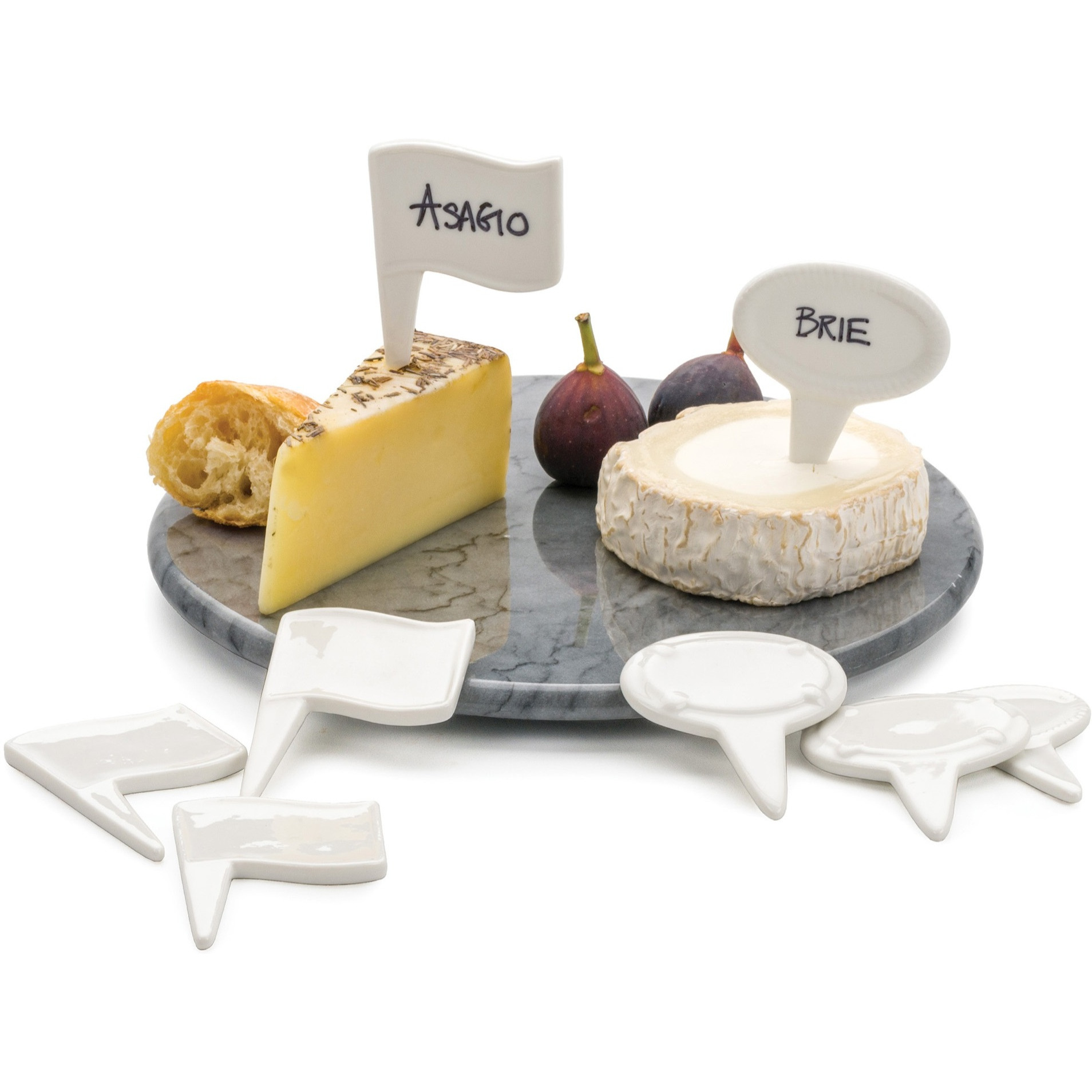 RSVP Intl Oval Cheese Marker (Set of 6)