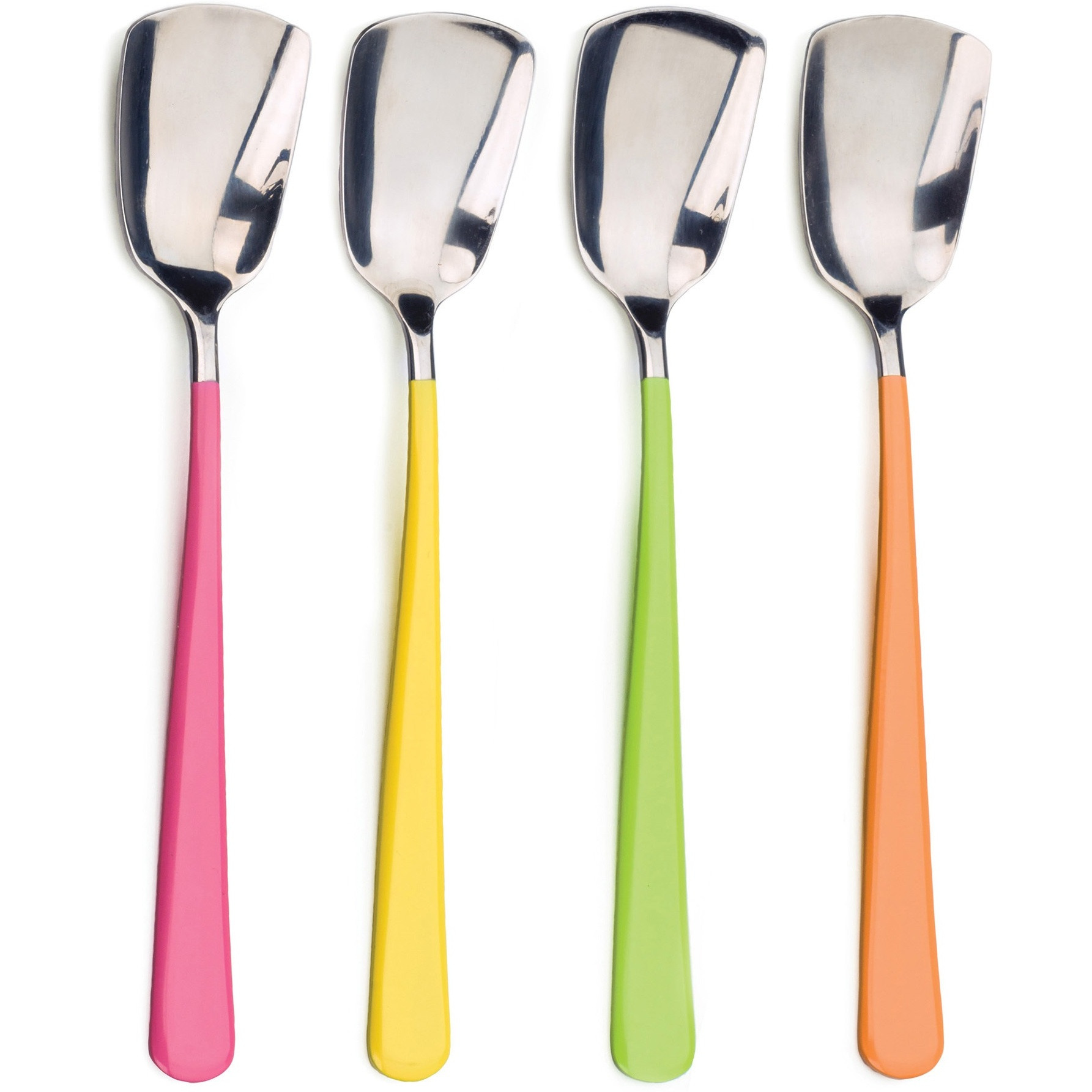 RSVP Intl Ice Cream Spoons, Mixed Colors (Set of 4)