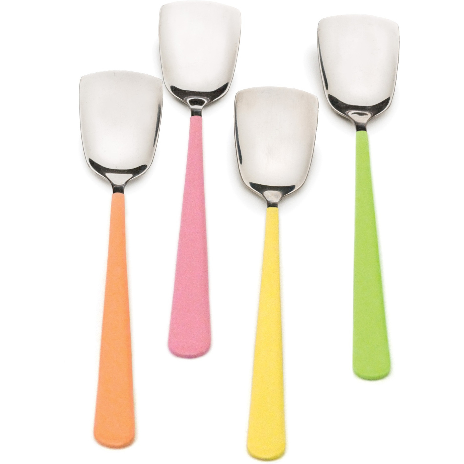 RSVP Intl Ice Cream Spoons, Mixed Colors (Set of 4)