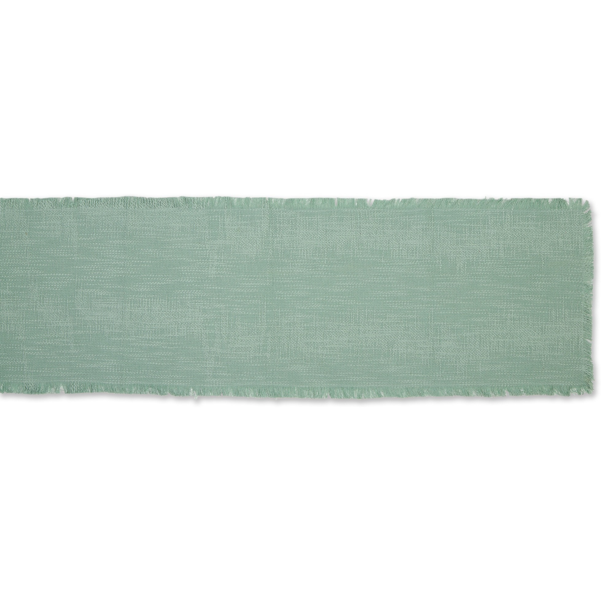 DII Jadeite Basket Fringe Table Runner 14x72