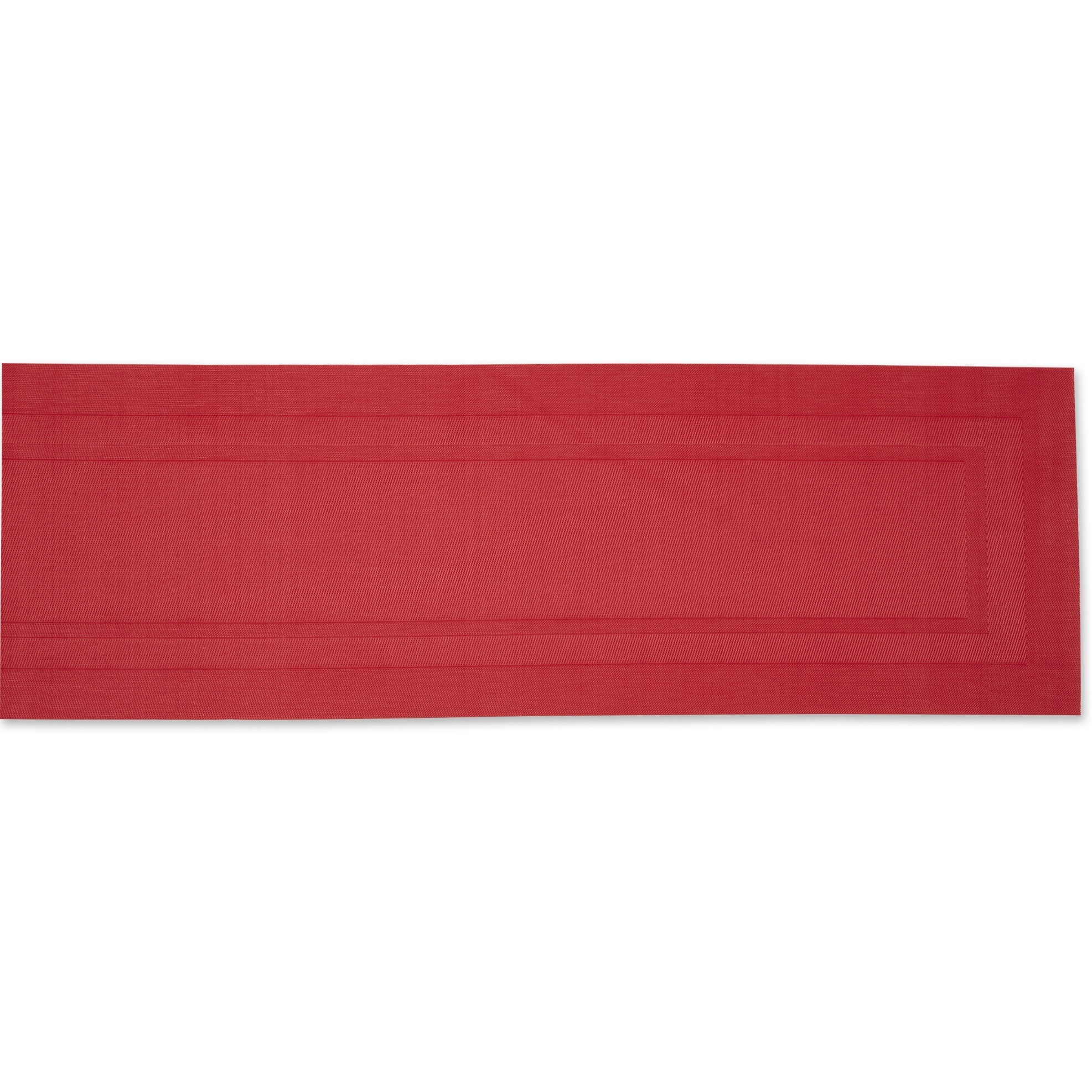 DII Tango Red PVC Doubleframe Table Runner 14x72