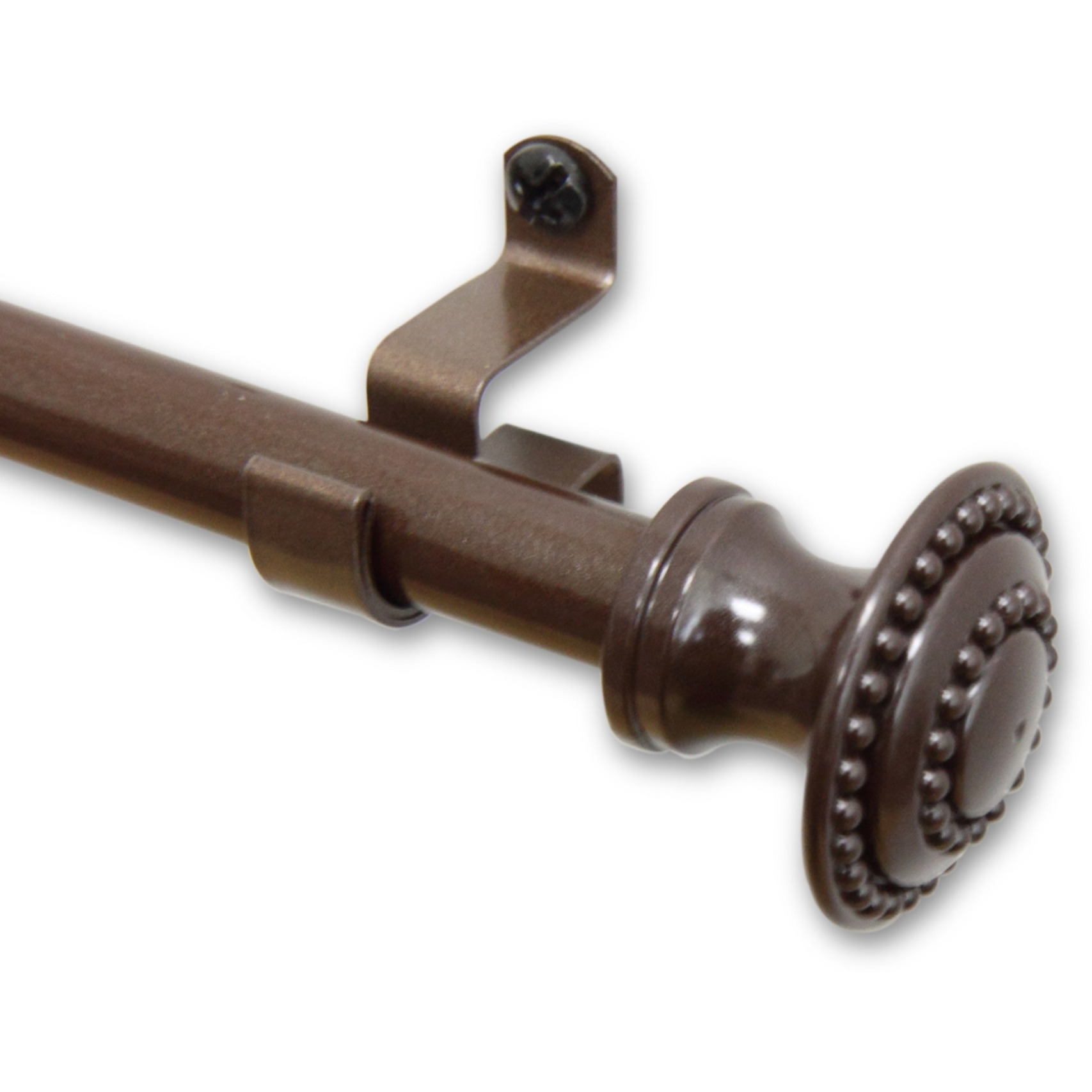 Cornell Curtain Rod 7/16 inch dia. 28-48 inch - Cocoa