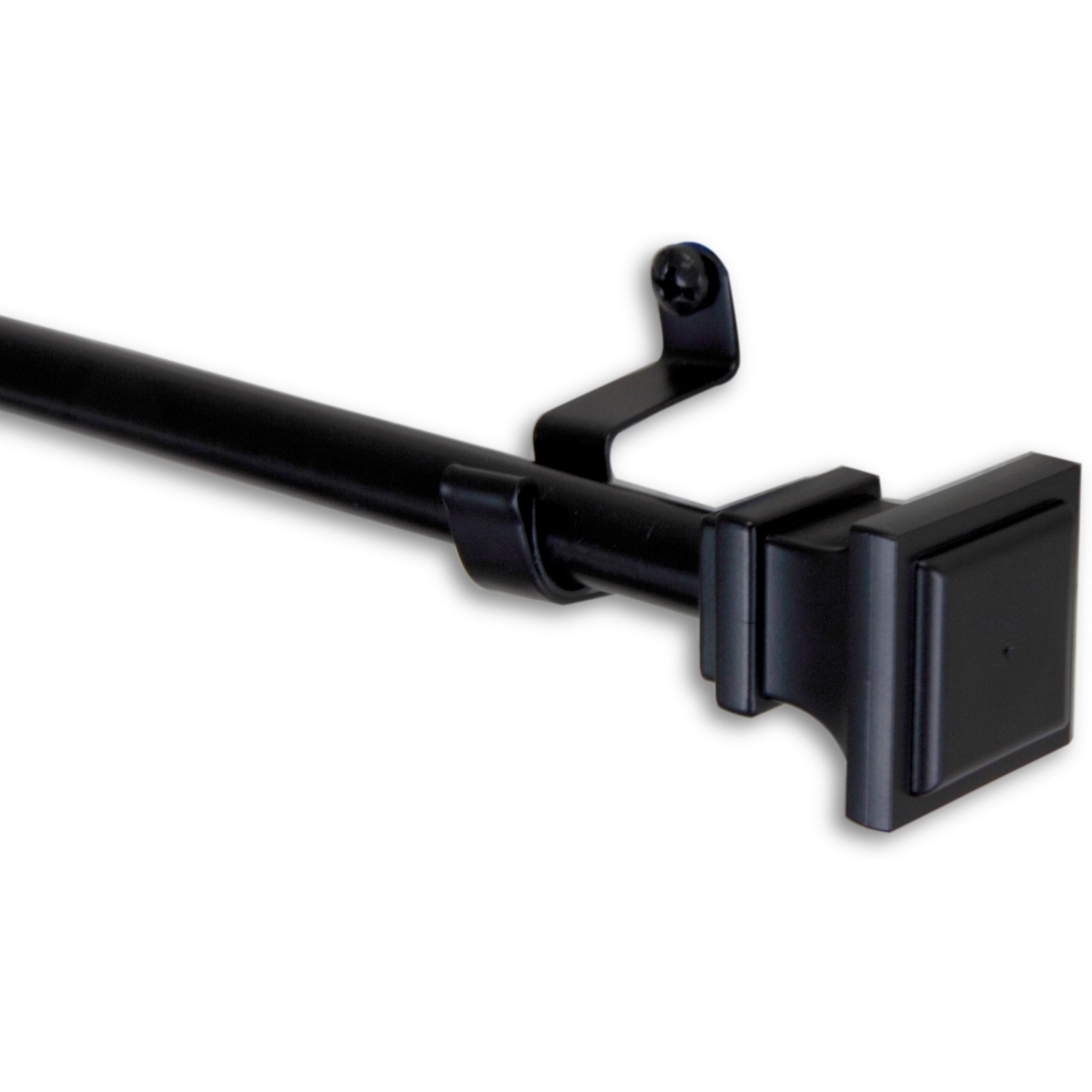 Erik Curtain Rod 7/16 inch dia. 18-28 inch - Black
