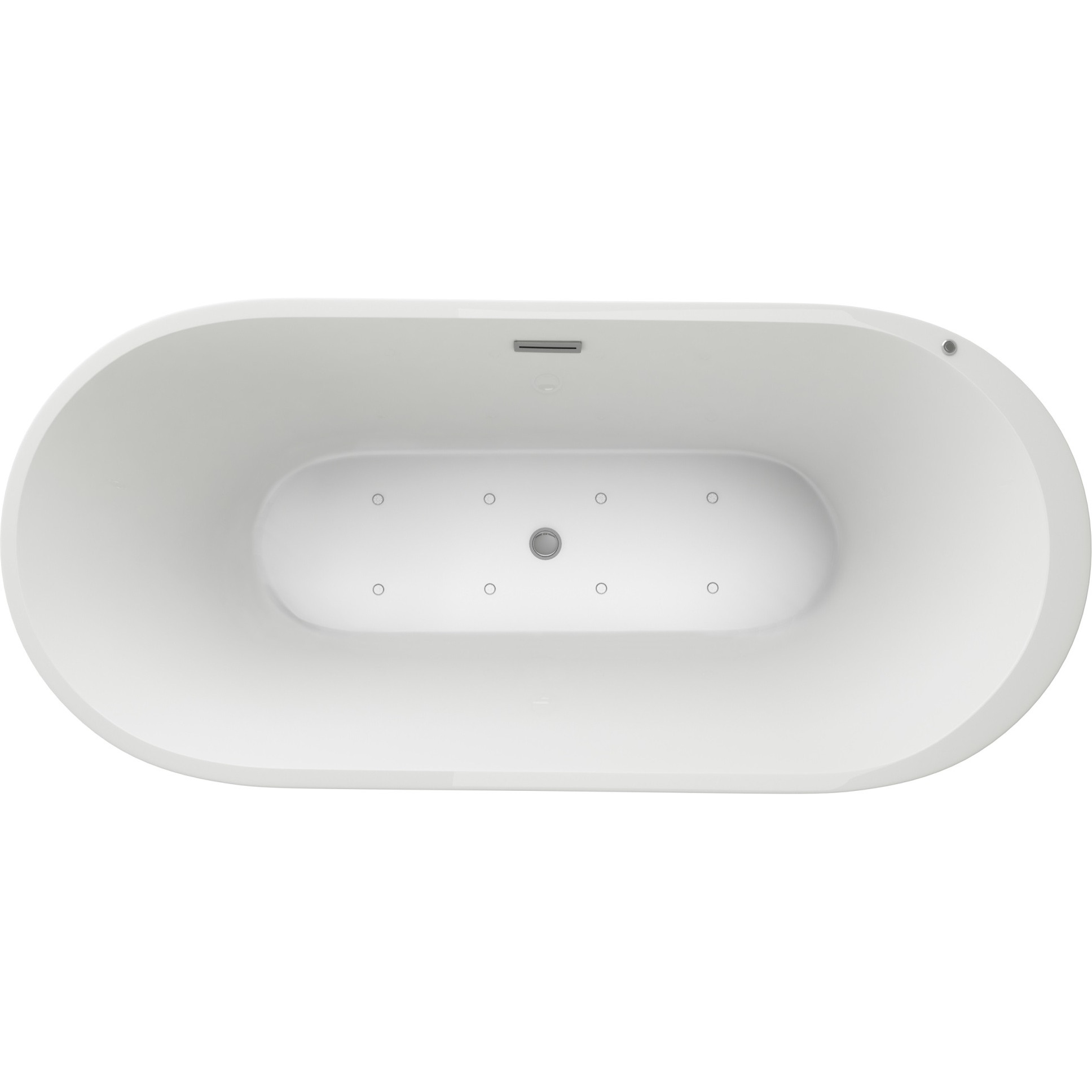 Broxton 67" Freestanding Air jetted Bathtub with no faucet