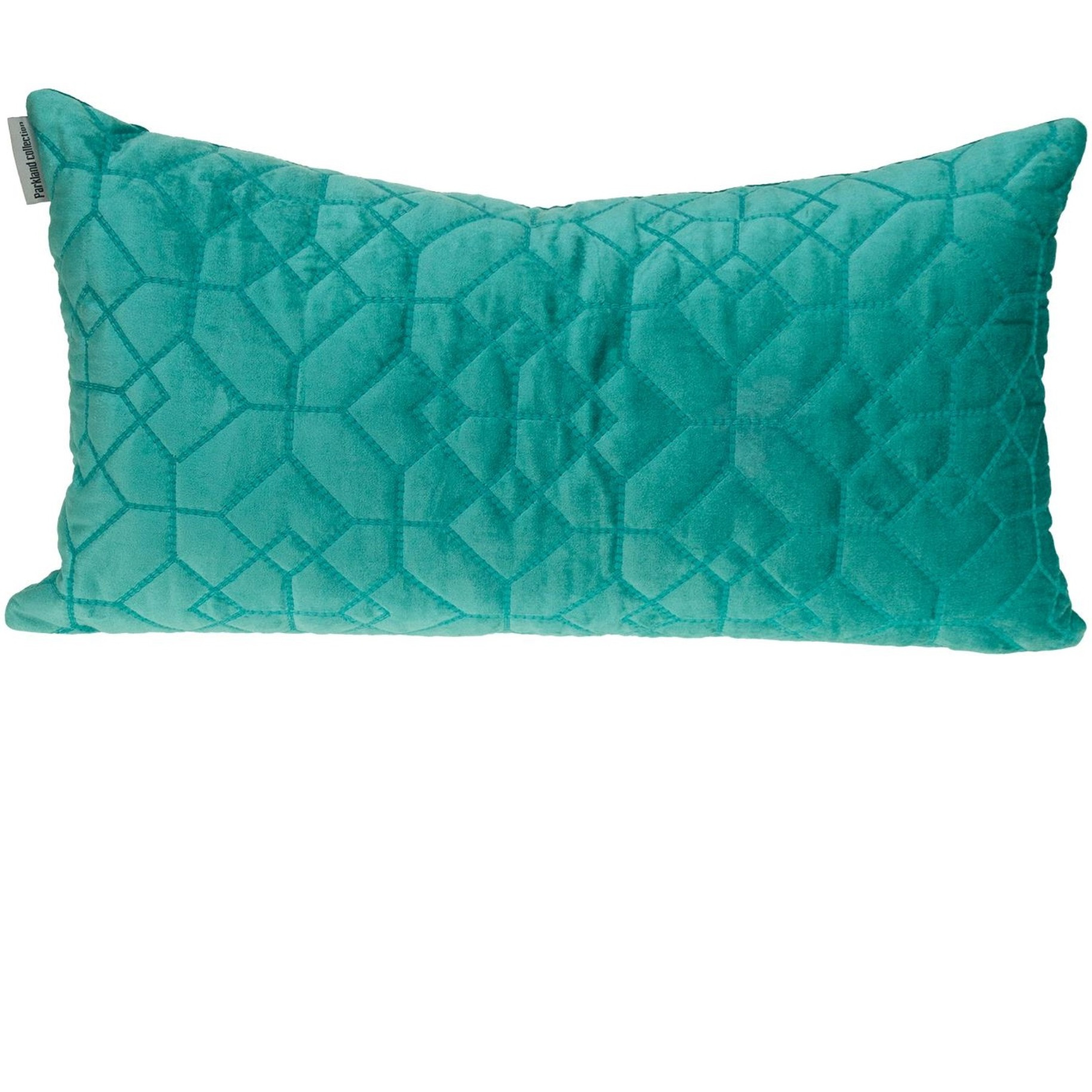 Parkland Collection Sora Transitional Quilted Aqua Throw Pillow