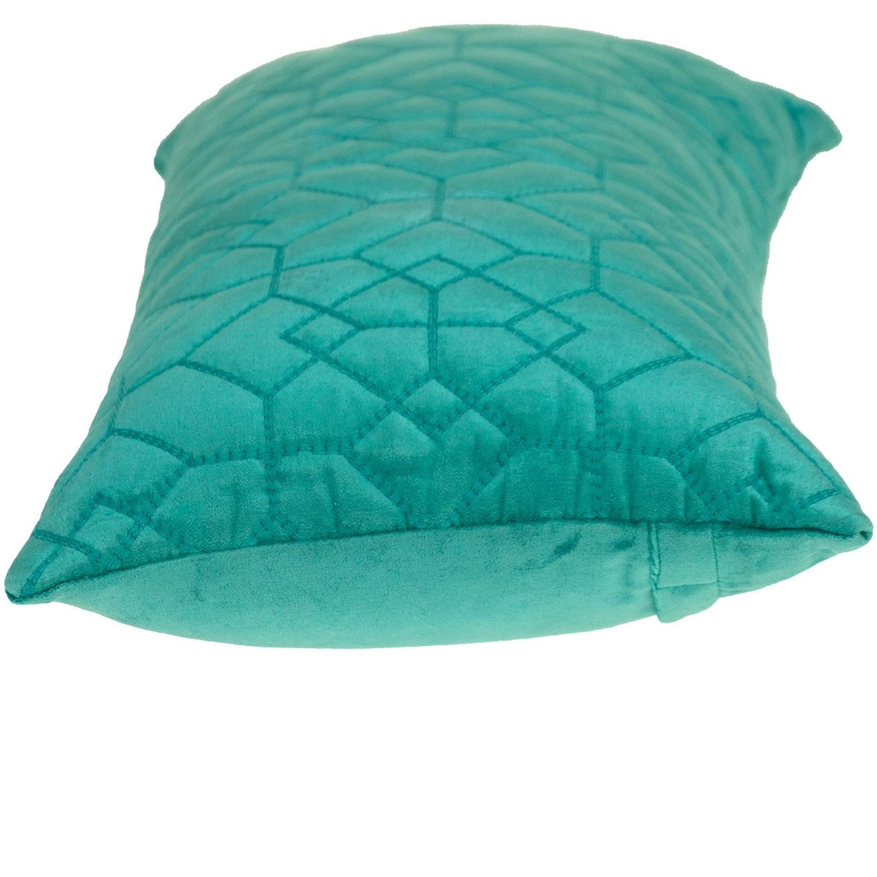 Parkland Collection Sora Transitional Quilted Aqua Throw Pillow