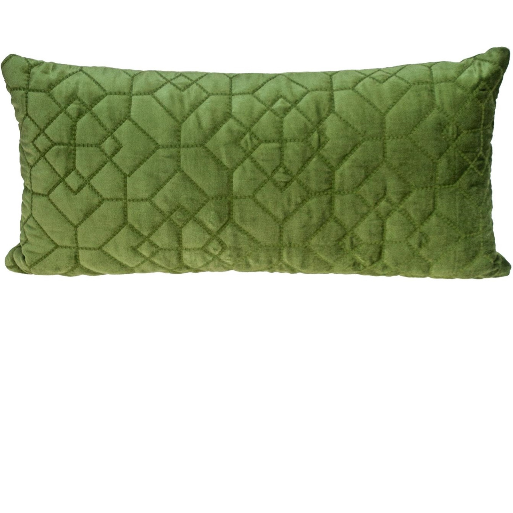 Parkland Collection Sora Transitional Quilted Olive Throw Pillow