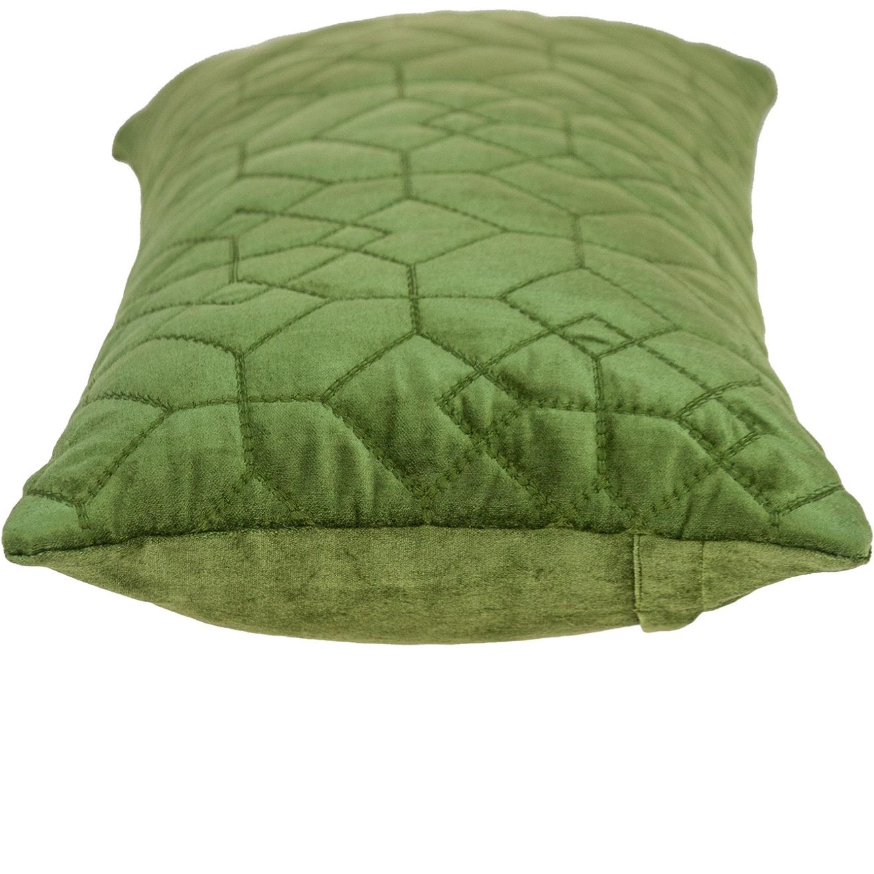 Parkland Collection Sora Transitional Quilted Olive Throw Pillow