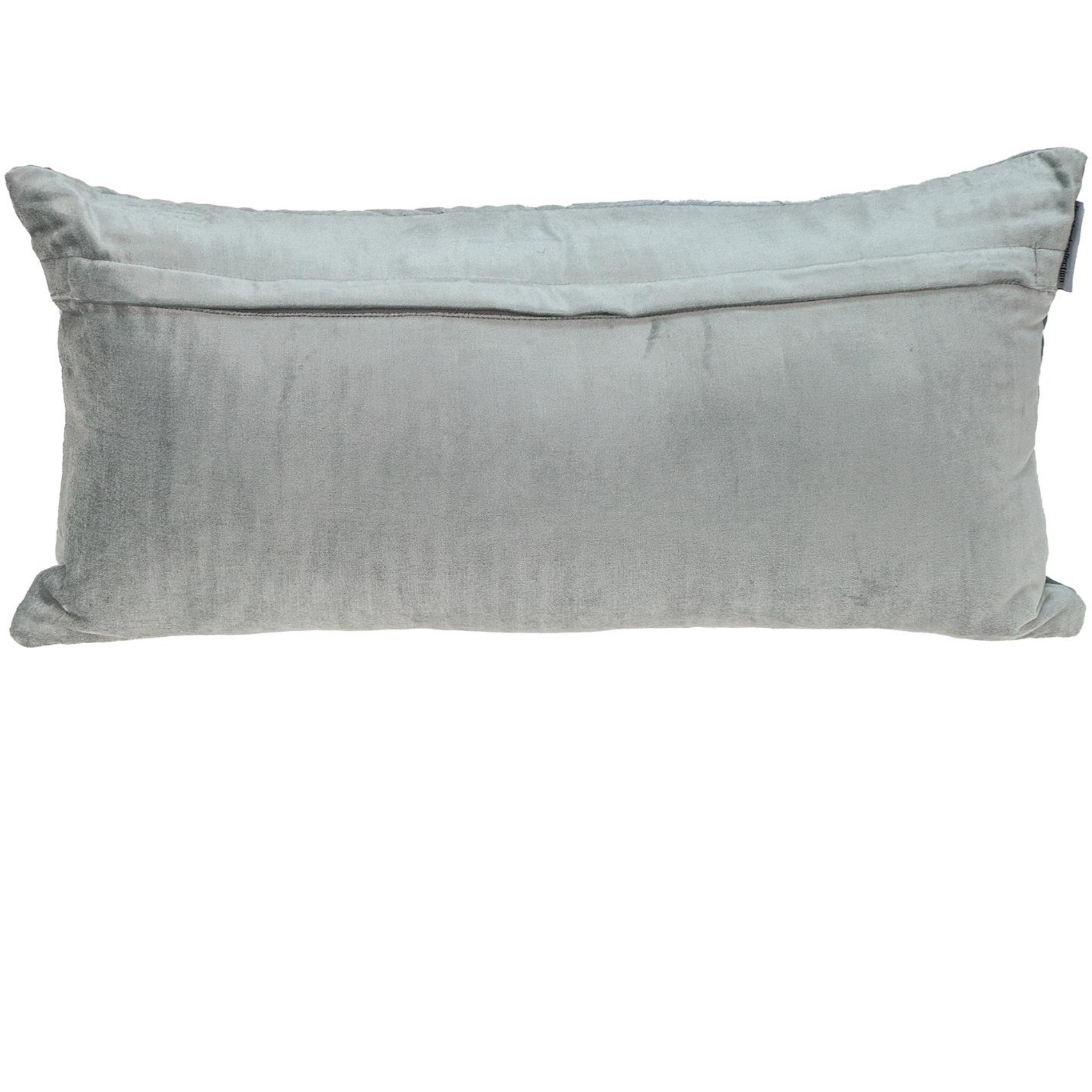 Parkland Collection Reta Transitional Quilted Gray Throw Pillow