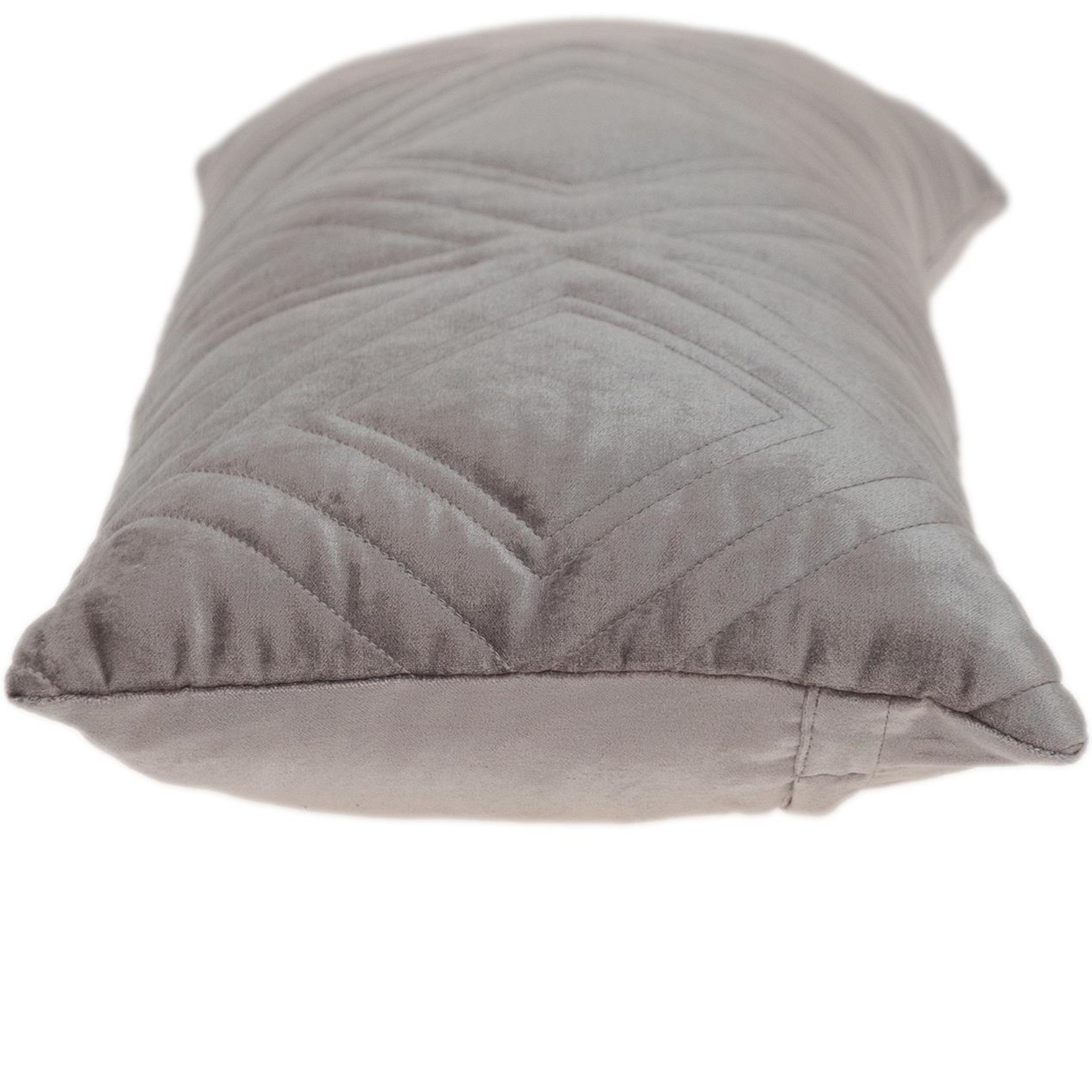 Parkland Collection Reta Transitional Quilted Taupe Throw Pillow