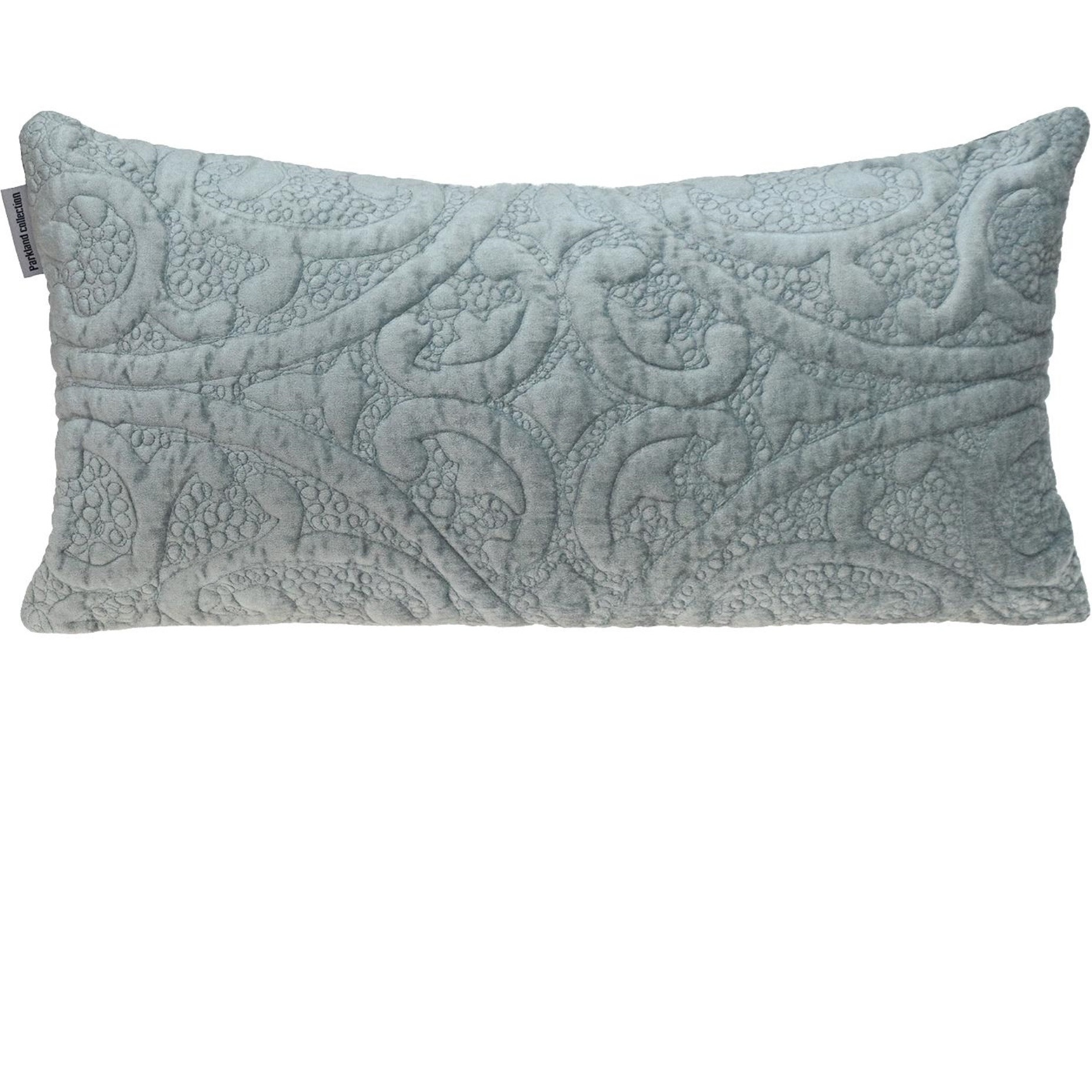Parkland Collection Cristal Transitional Quilted Gray Throw Pillow