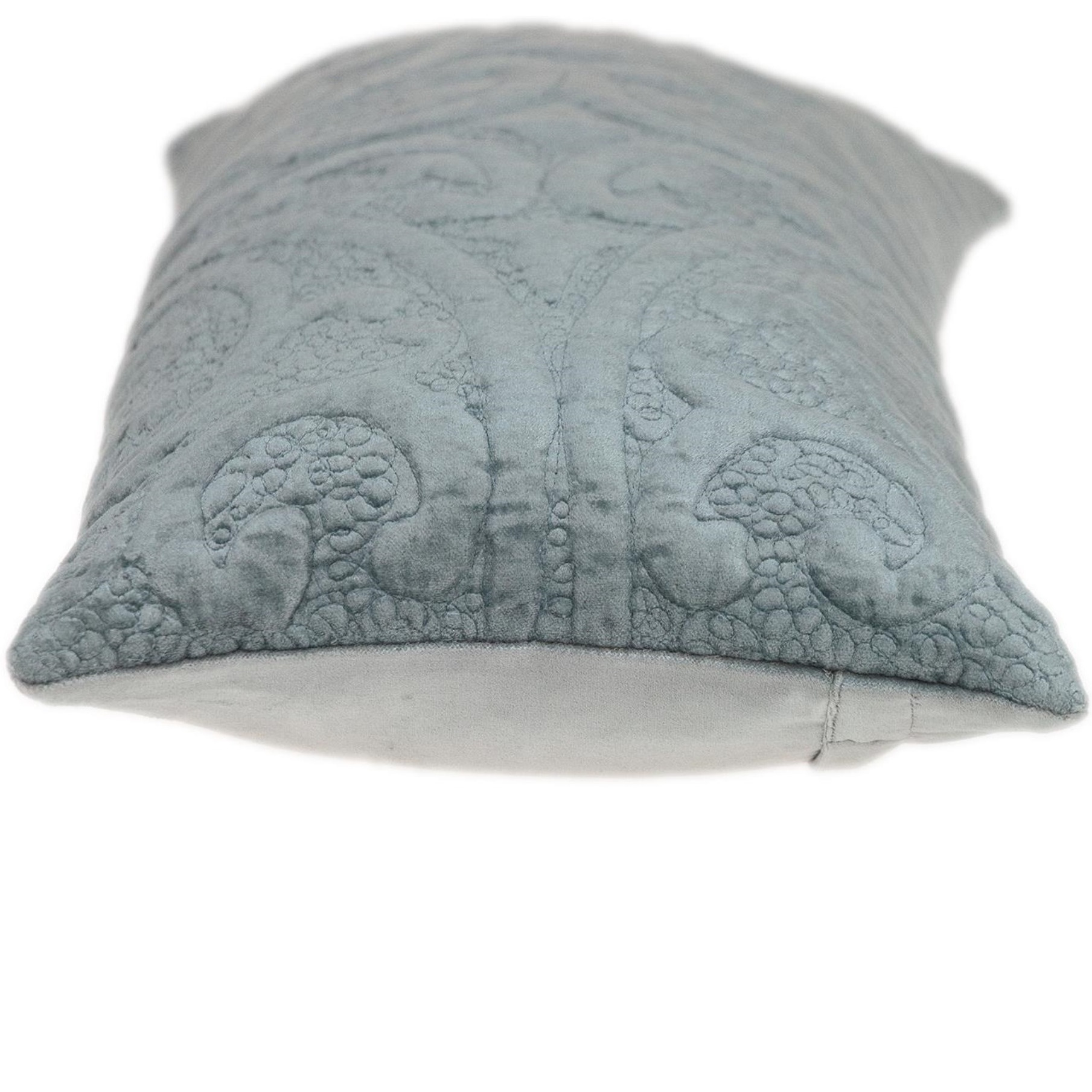 Parkland Collection Cristal Transitional Quilted Gray Throw Pillow