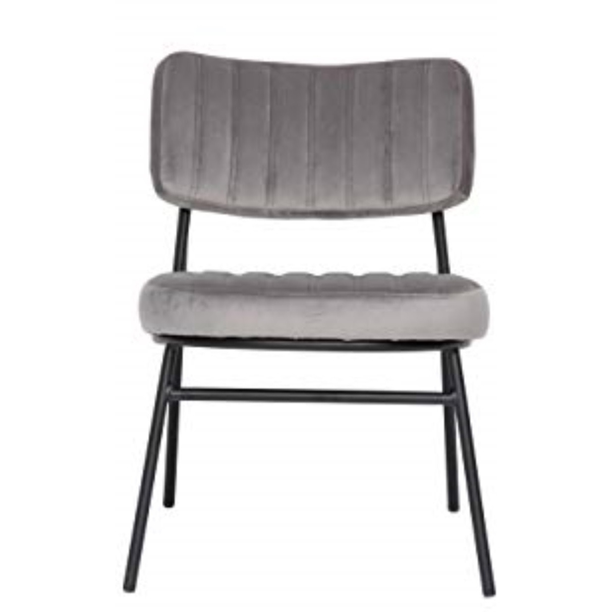 LeisureMod Marilane Velvet Accent Chair With Metal Frame Set of 2